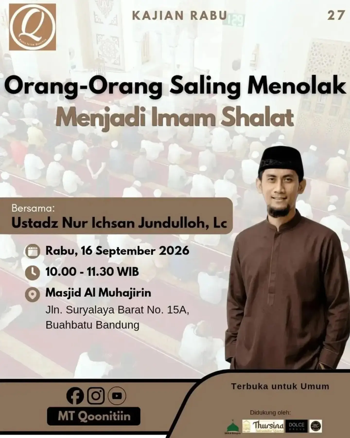 Orang-Orang Saling Menolak Menjadi Imam Shalat