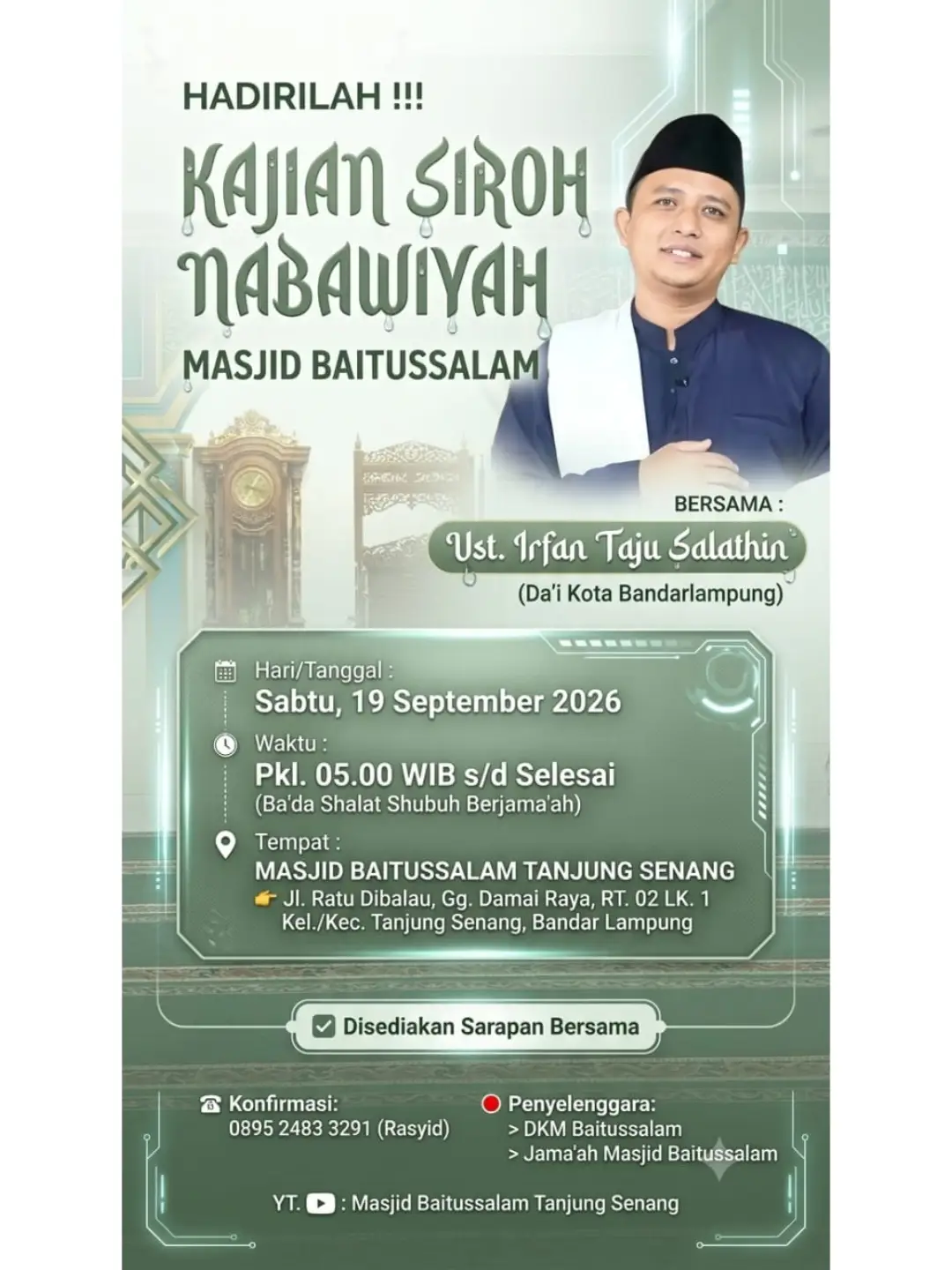 HADIRILAH!!! KAJIAN SIRAH NABAWIYAH