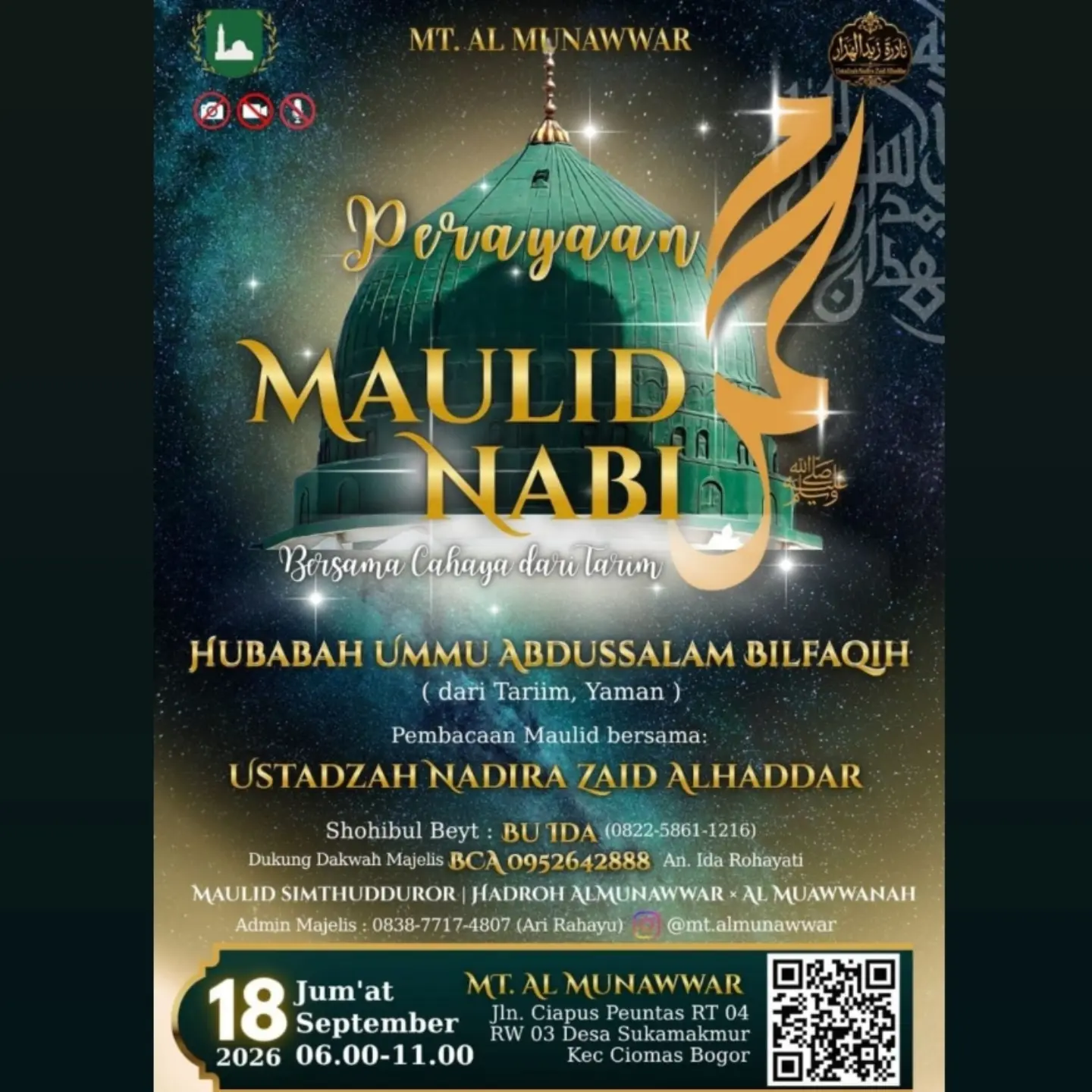 Jadwal Kajian Muslimah: Perayaan Maulid Nabi