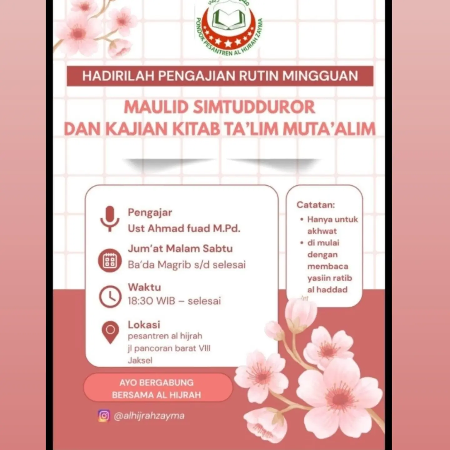 Maulid Simtuddoor dan Kajian Kitab Ta’lim Muta’alim