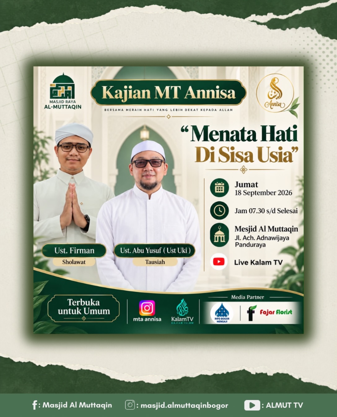 Menata Hati Di Sisa Usia