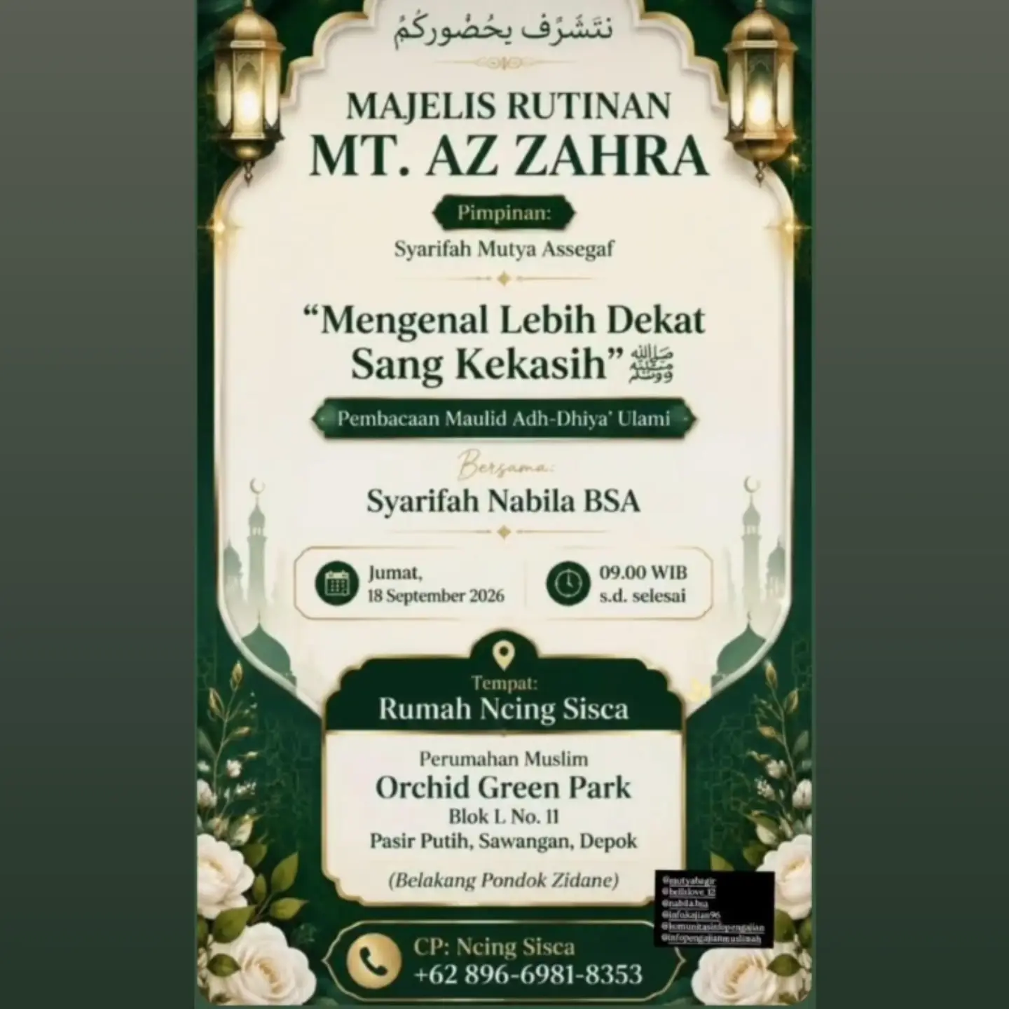 Mengenal Lebih Dekat Sang Kekasih