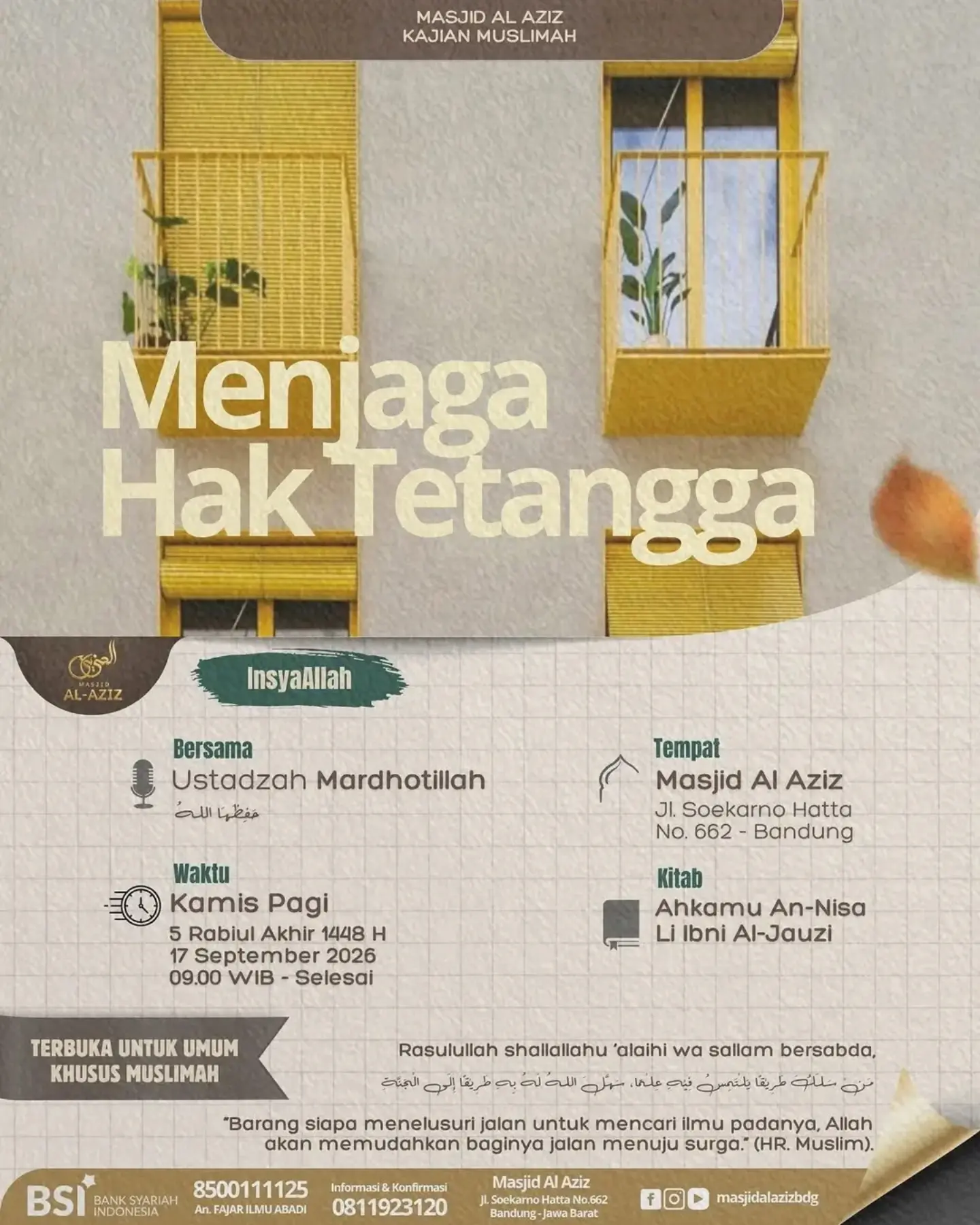 Menjaga Hak Tetangga