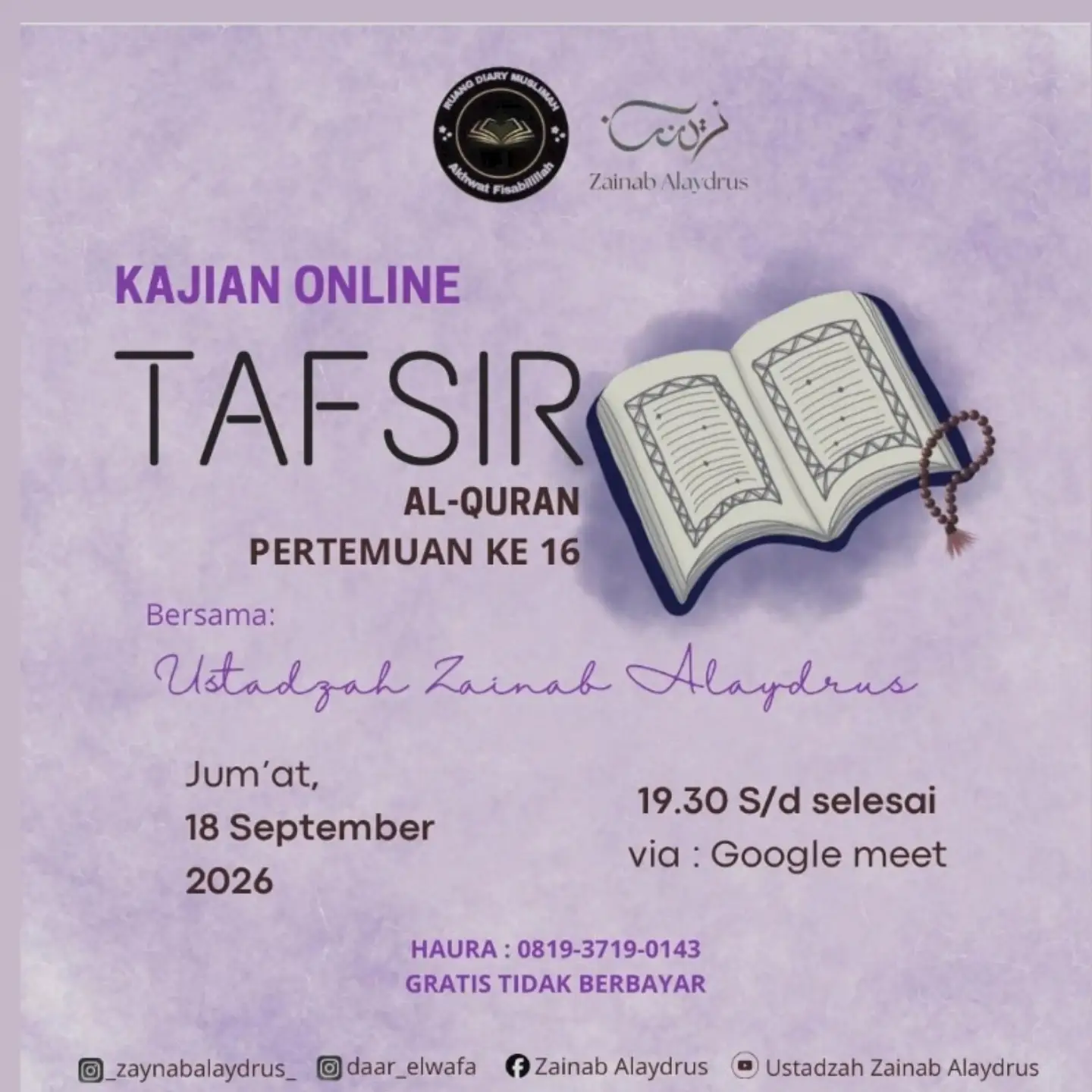 Tafsir Al-Quran Pertemuan ke-16