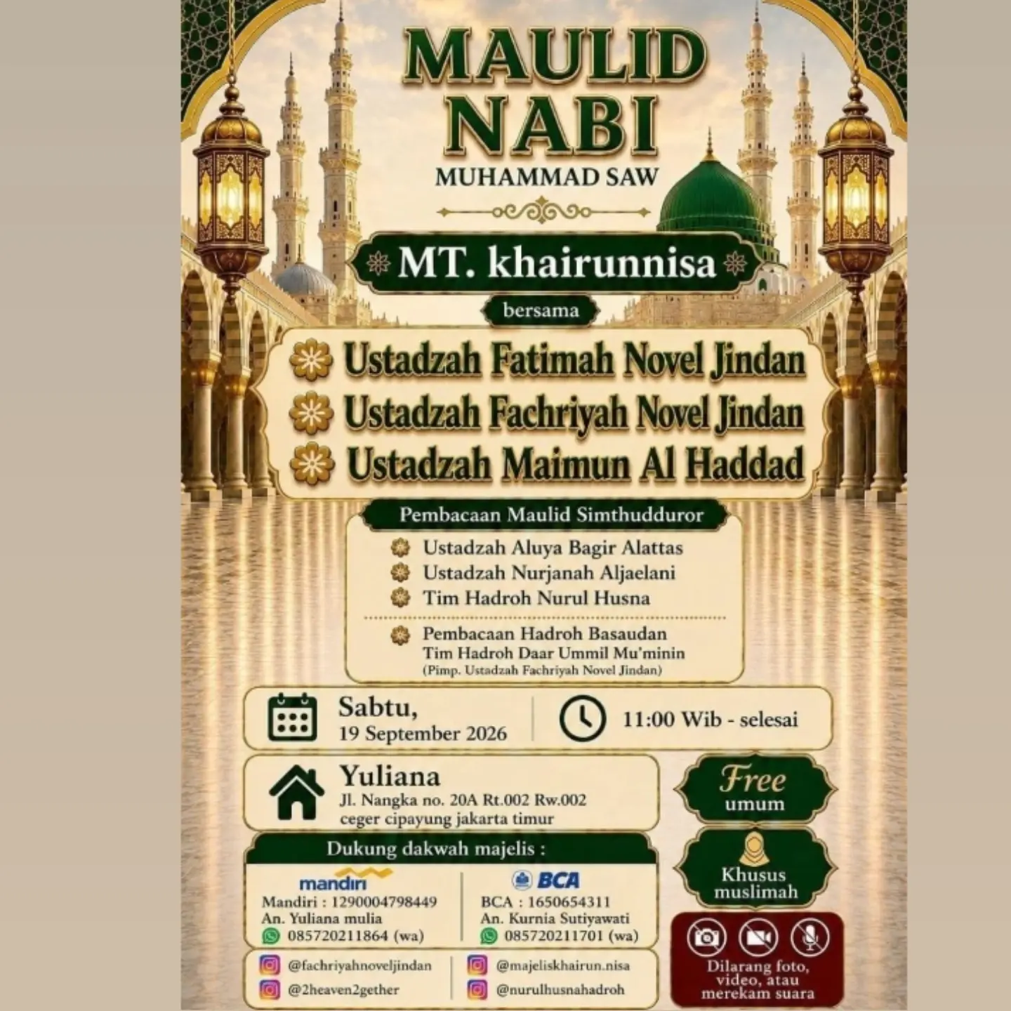 Maulid Nabi Muhammad SAW