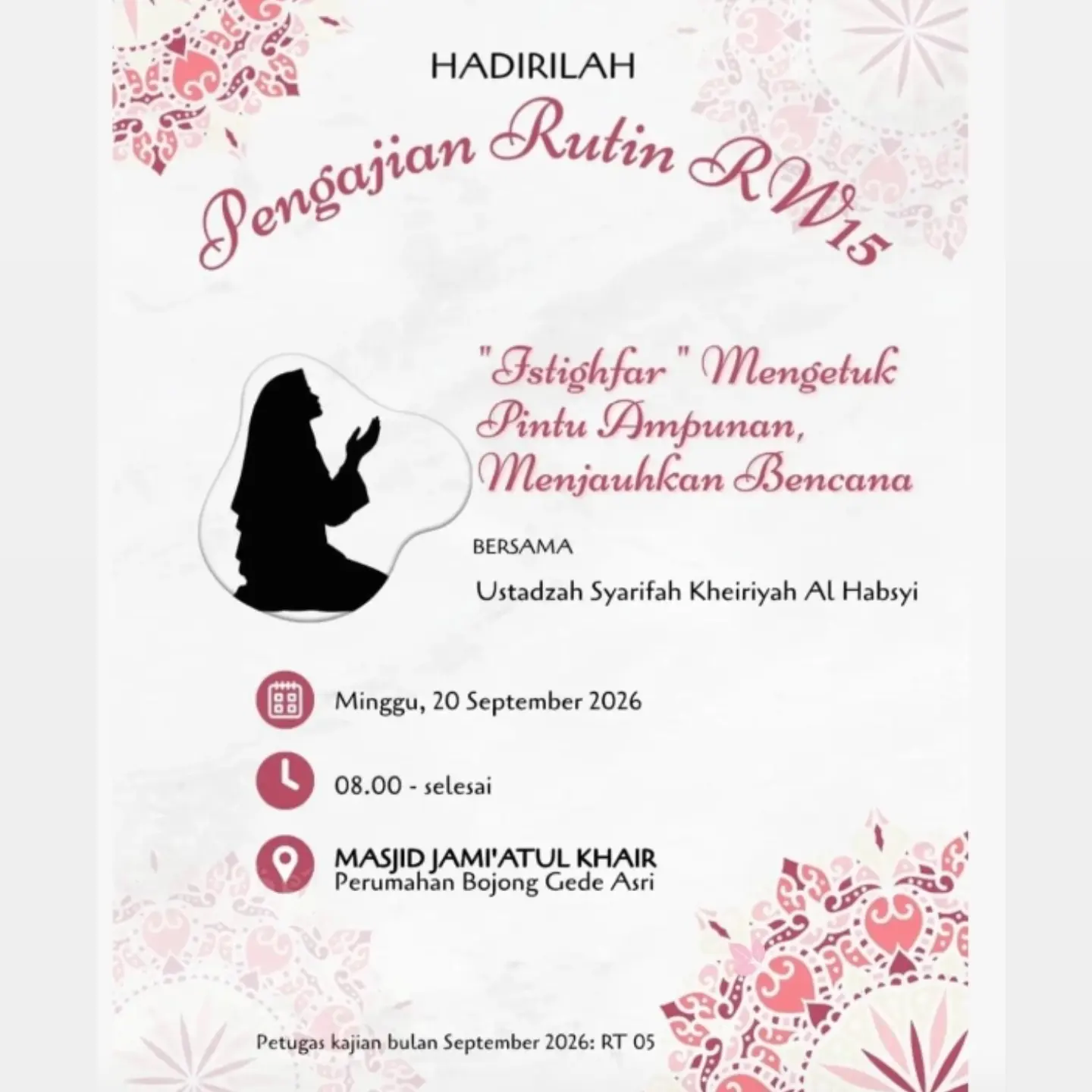 Pengajian Rutin RM15