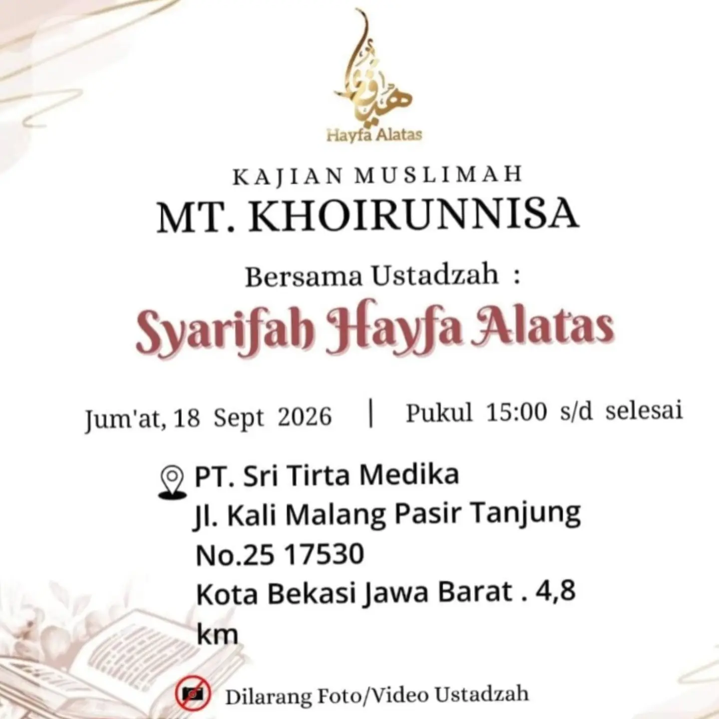Kajian Muslimah MT. Khoirunnisa