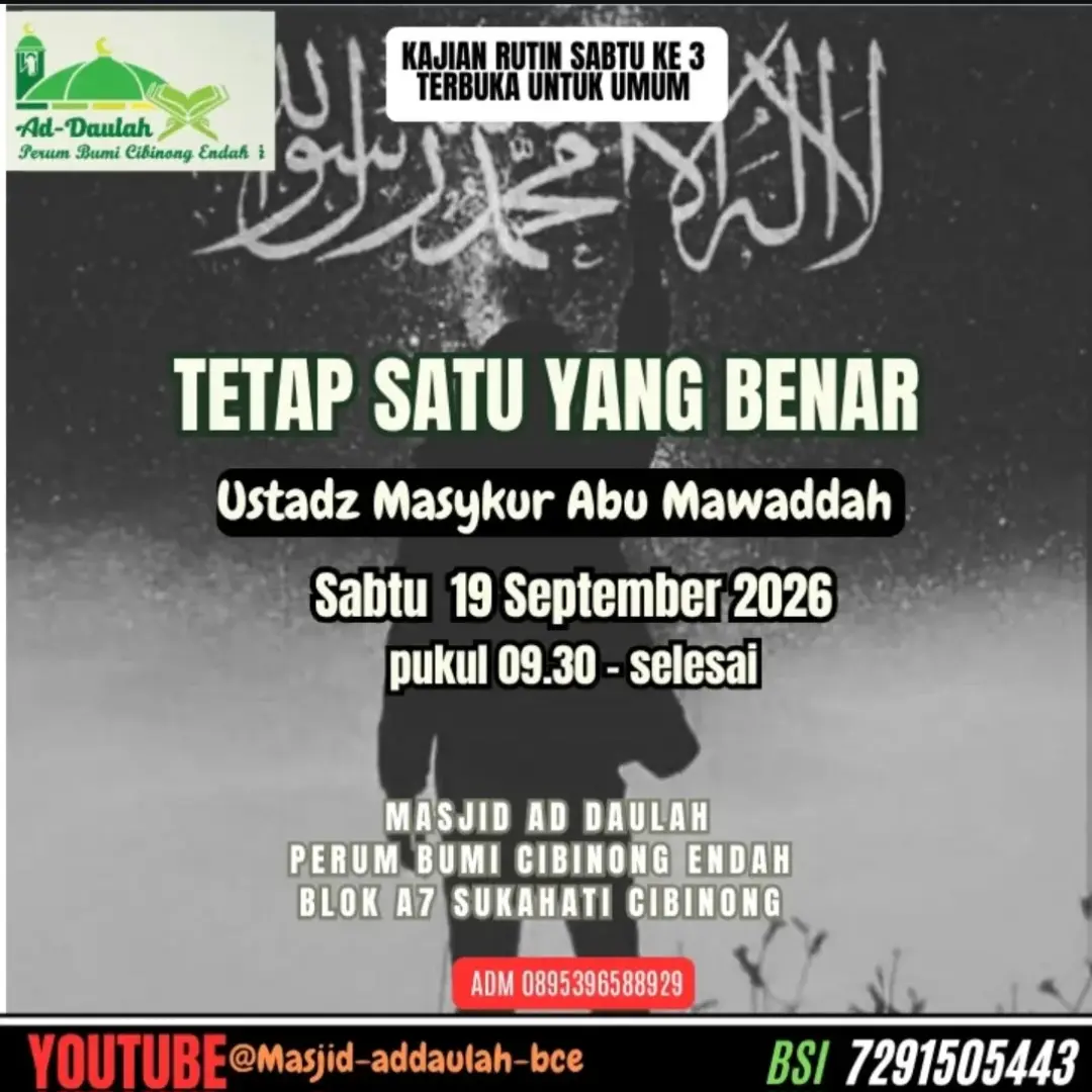 Tetap Satu Yang Benar