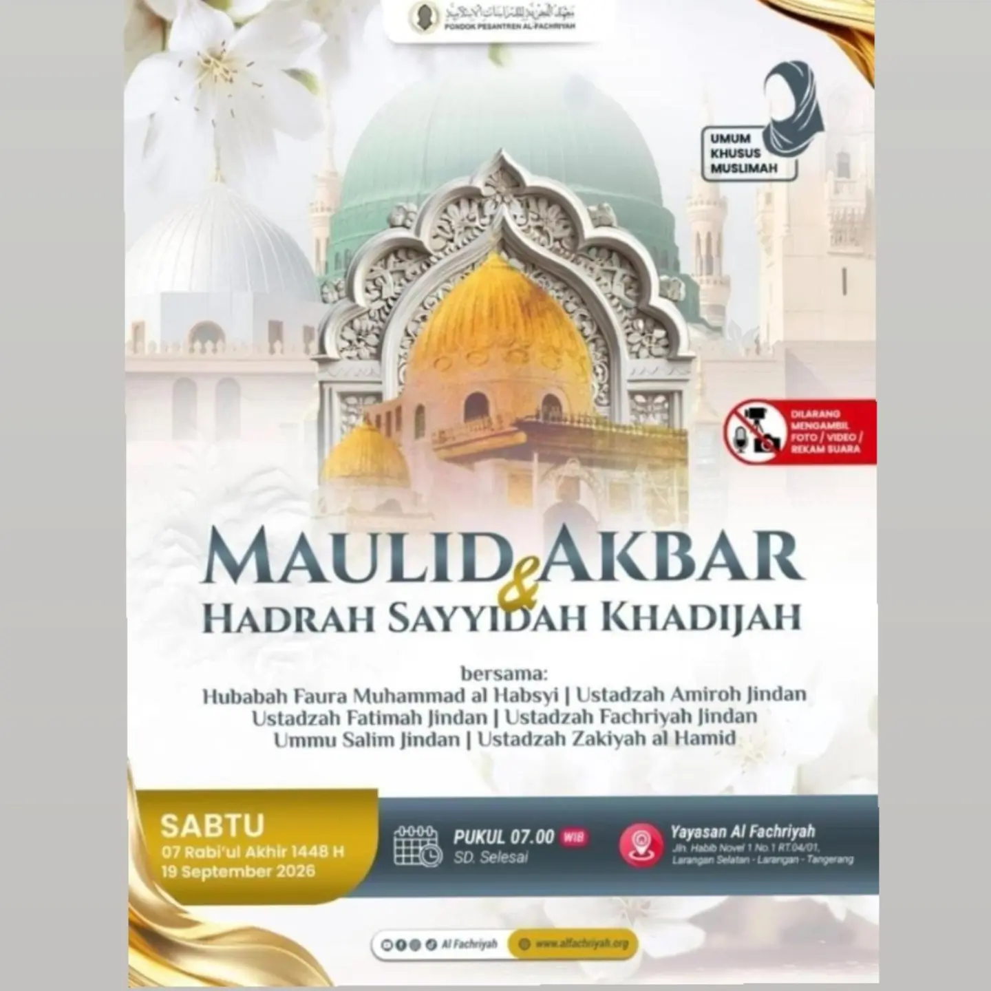 Maulid Akbar Hadrah Sayyidah Khadijah