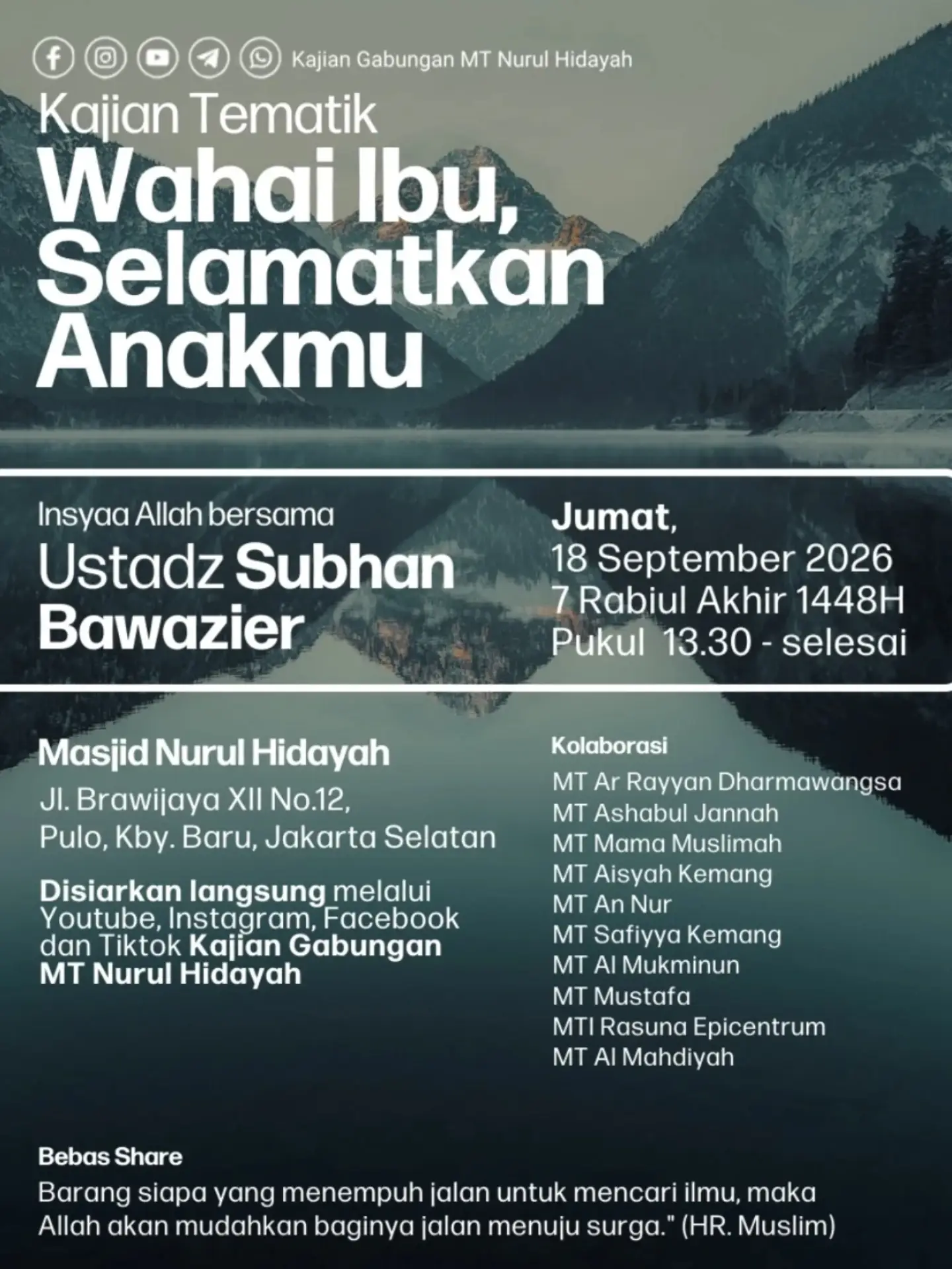 Wahai Ibu, Selamatkan Anakkmu