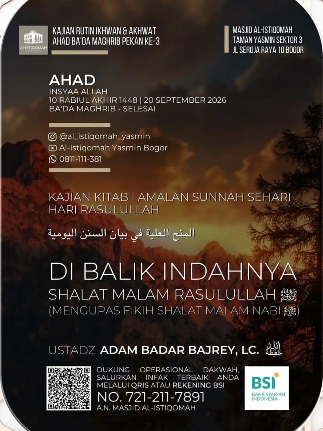 Di Balik Indahnya Shalat Malam Rasulullah (Mengupas Fikih Shalat Malam Nabi)