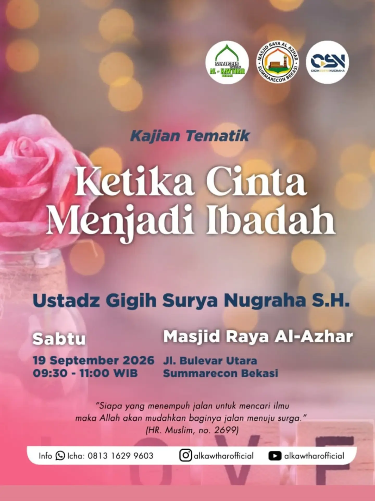 Ketika Cinta Menjadi Ibadah