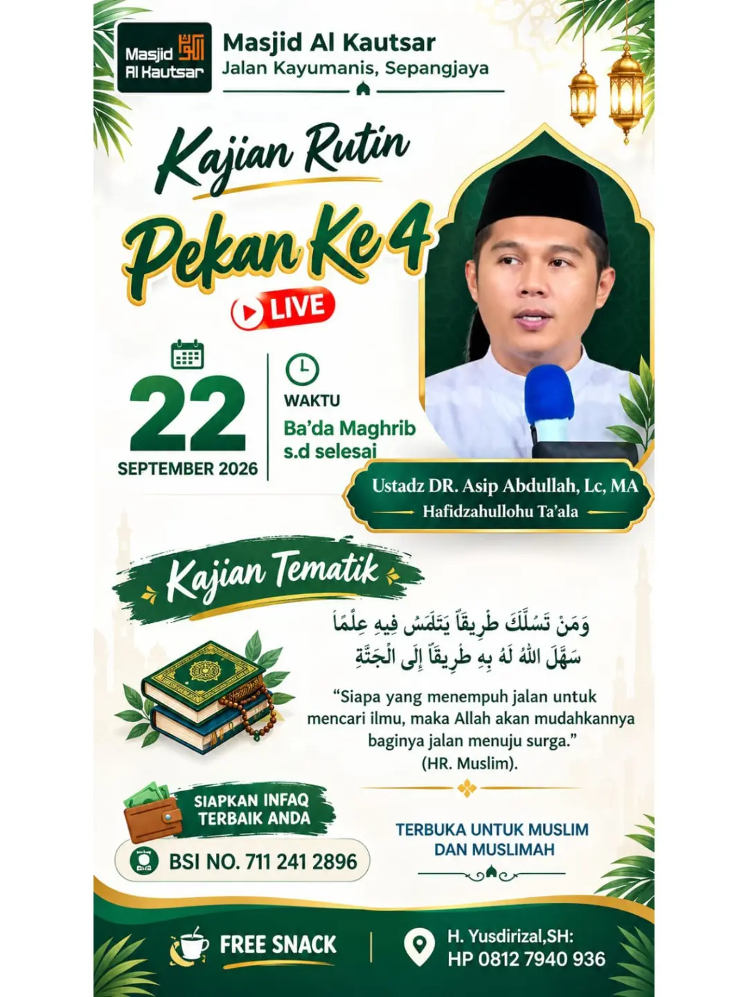 Kajian Rutin Pekan Ke-4