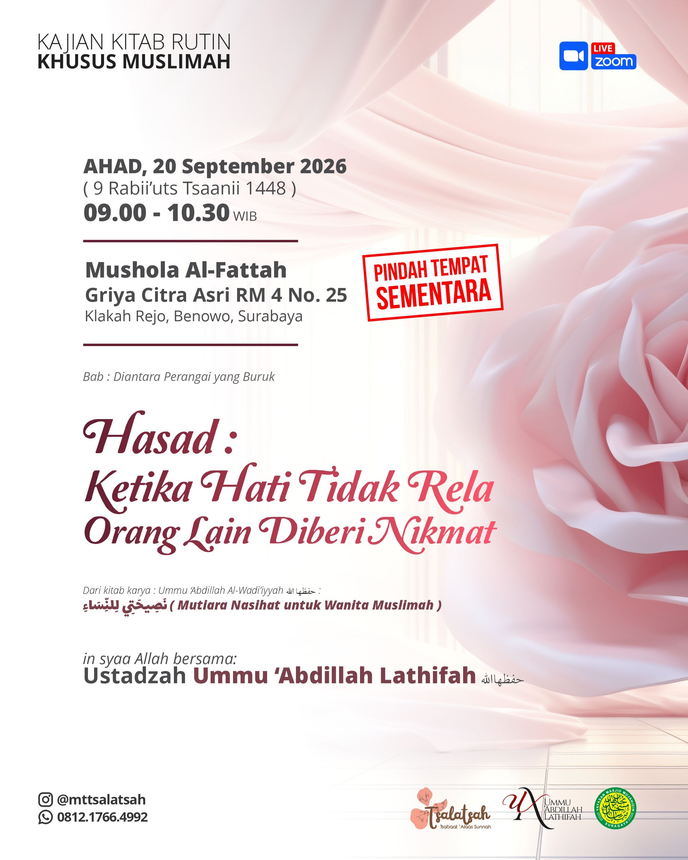 KAJIAN KITAB RUTIN KHUSUS MUSLIMAH