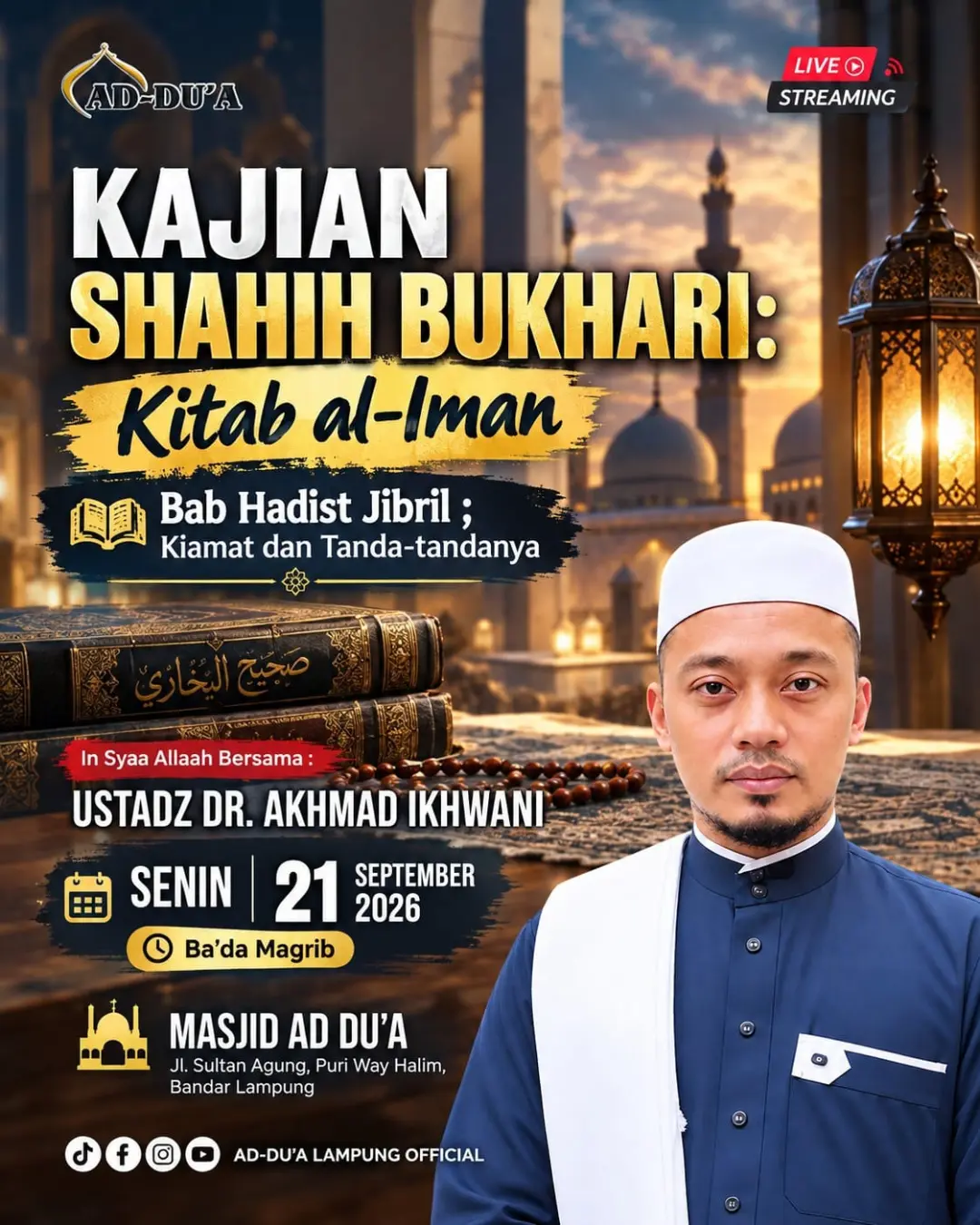KAJIAN SHAHIH BUKHARI: Kitab al-Iman