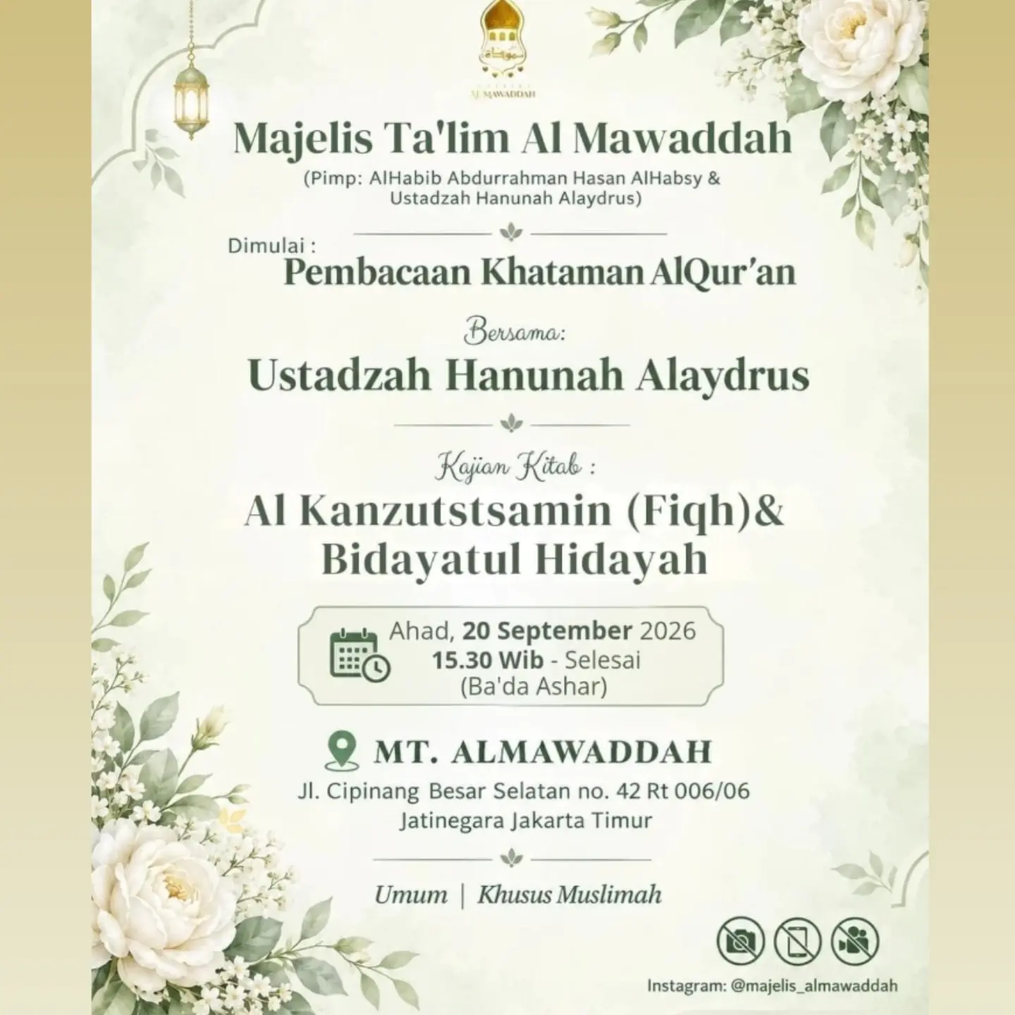 Pembacaan Khataman AlQur'an