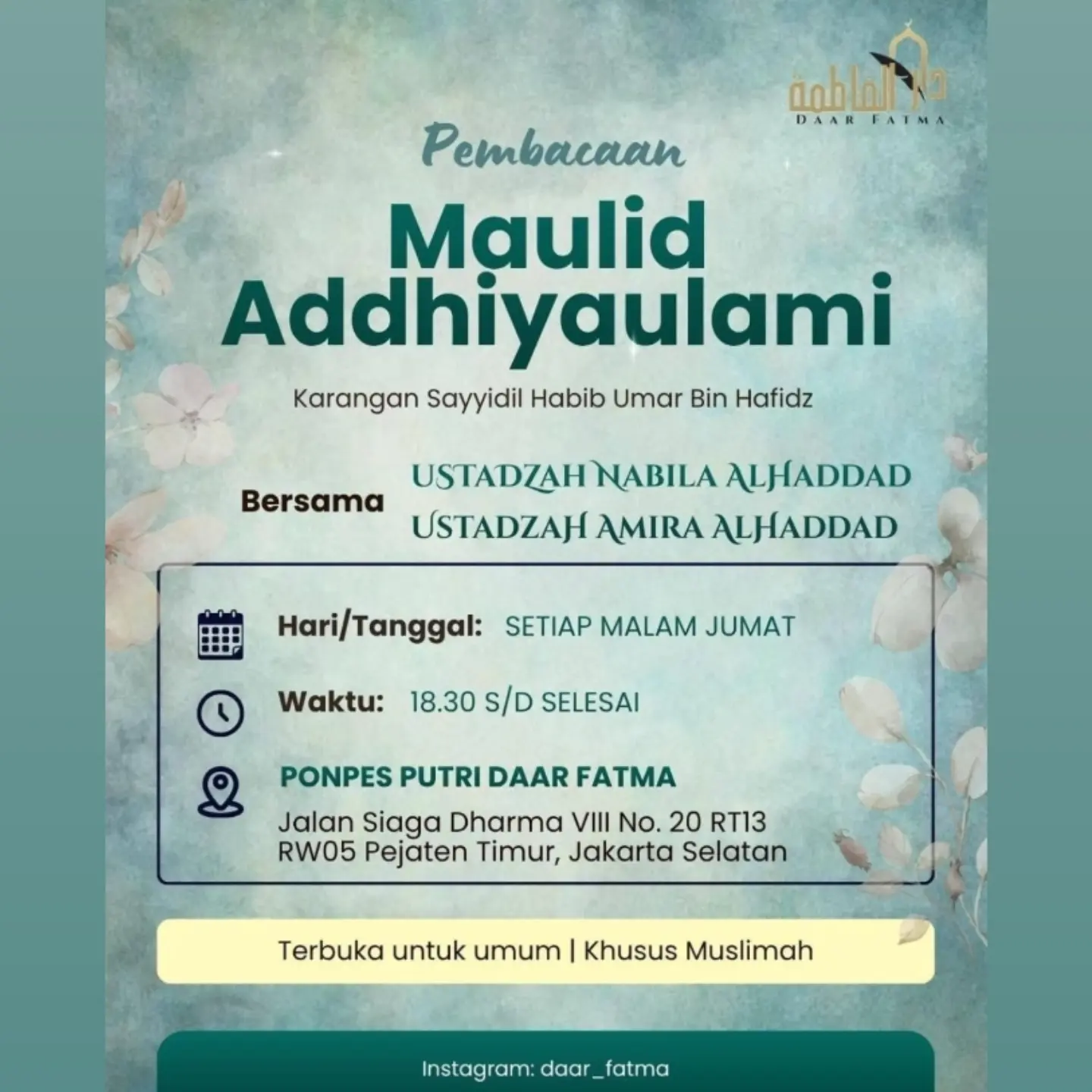 Pembacaan Maulid Addhiyaualami