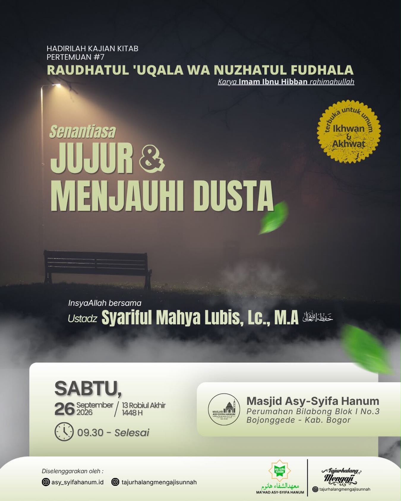 Senantiasa JUJUR & MENJAUHI DUSTA