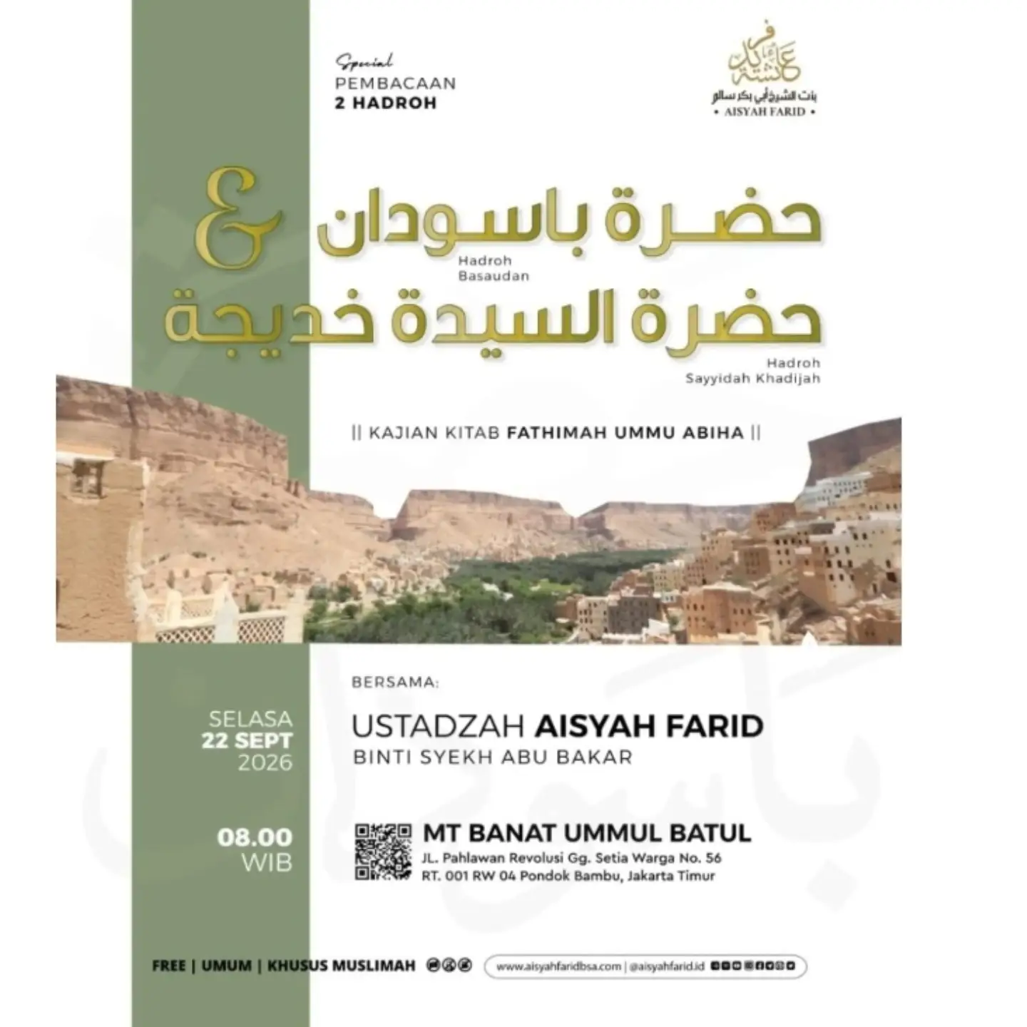 Kajian Kitab Fathimah Ummu Abiha