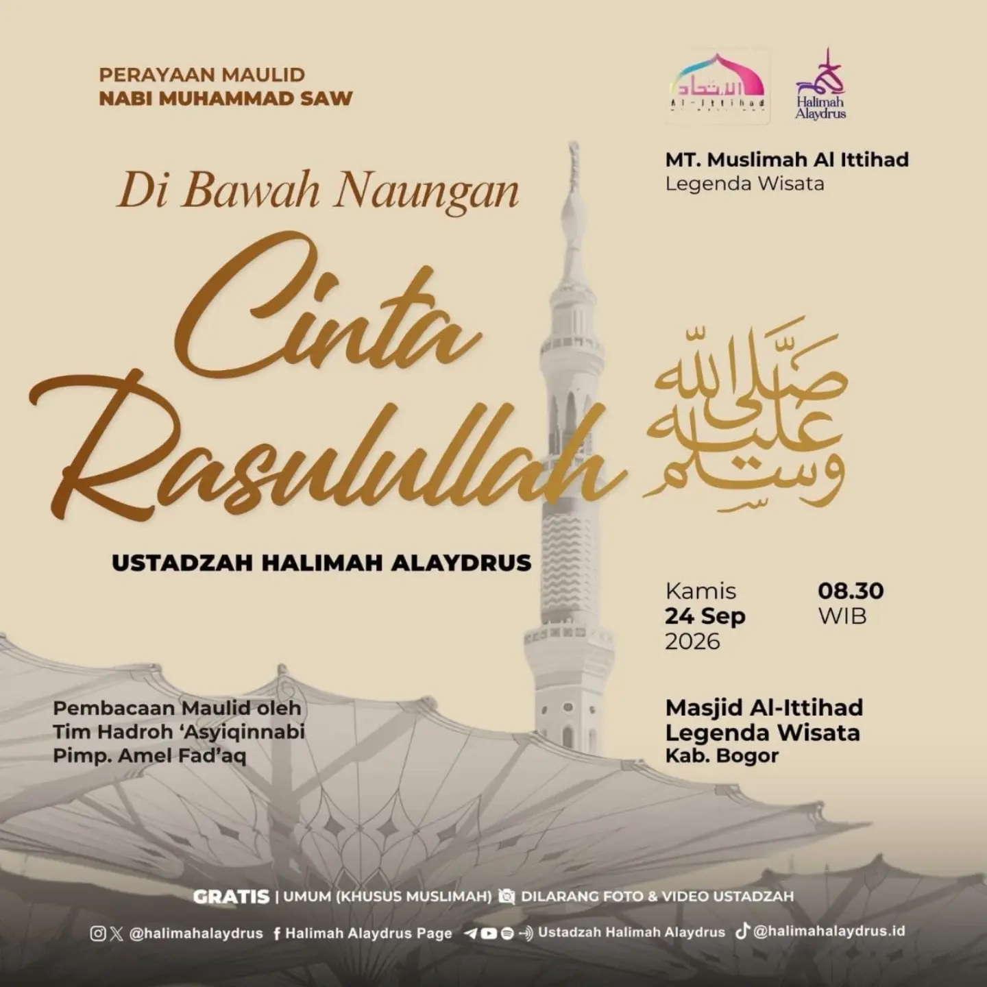 Di Bawah Naungan Cinta Rasulullah