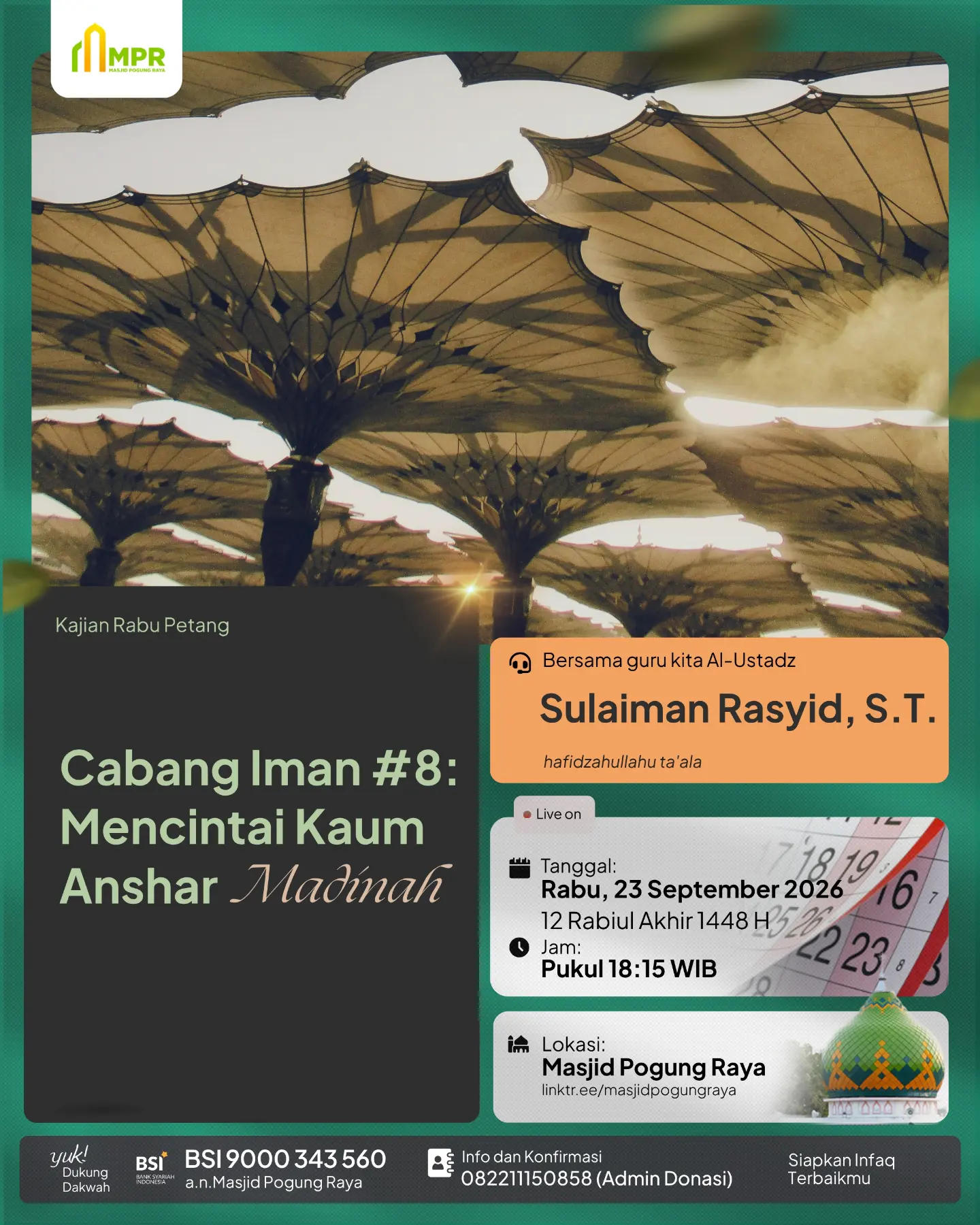 Cabang Iman #8: Mencintai Kaum Anshar Madinah