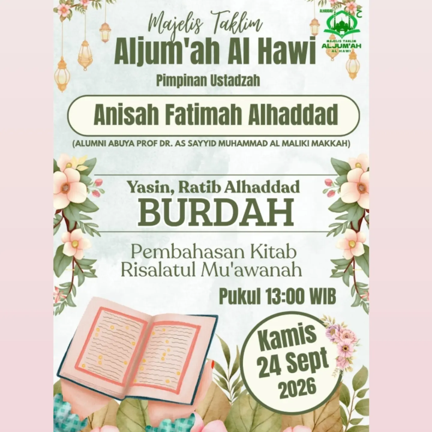 Jadwal Kajian Muslimah