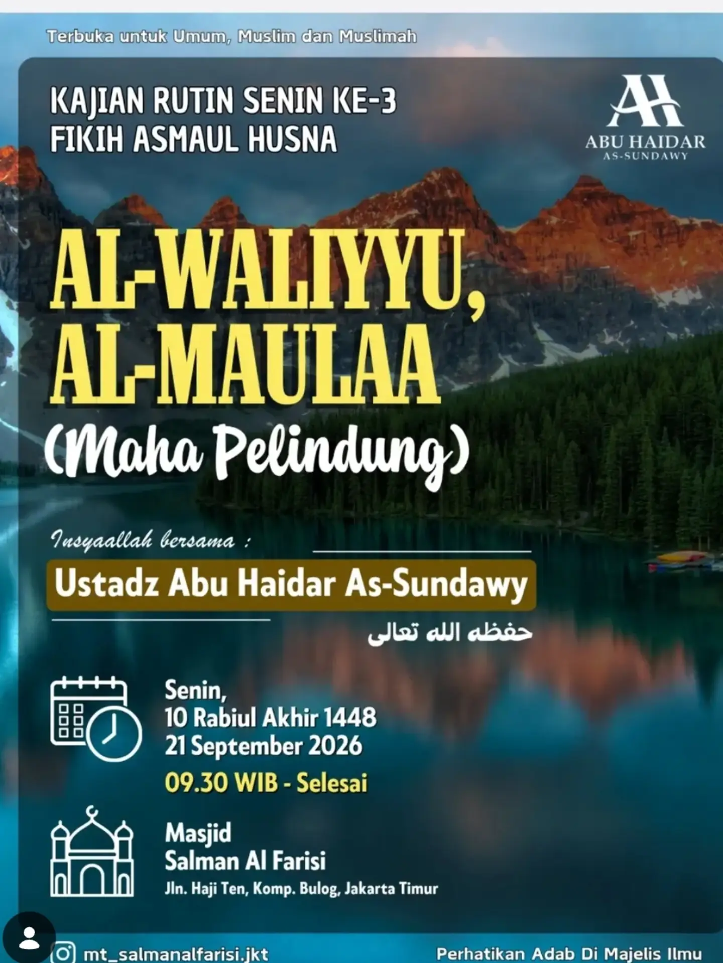 Al-Waliyyu, Al-Maulaa (Maha Pelindung)
