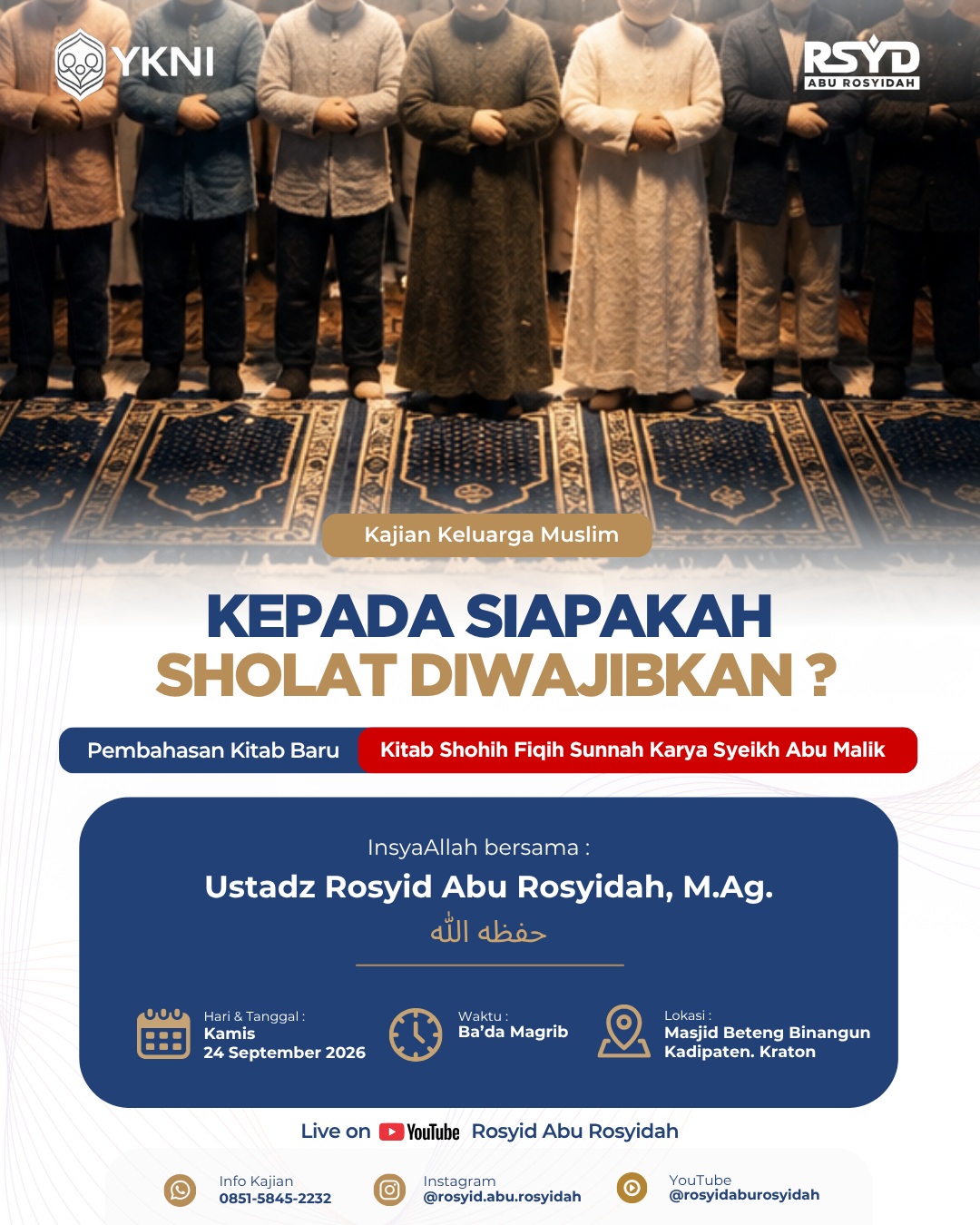 Kepada Siapakah Sholat Diwajibkan?