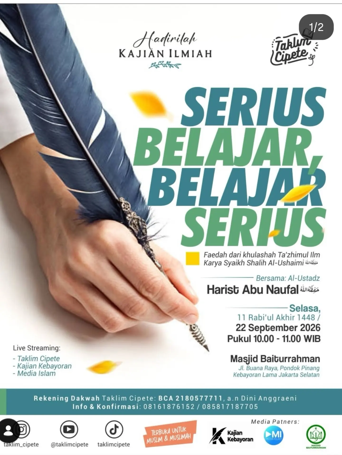 Serius Belajar, Belajar Serius