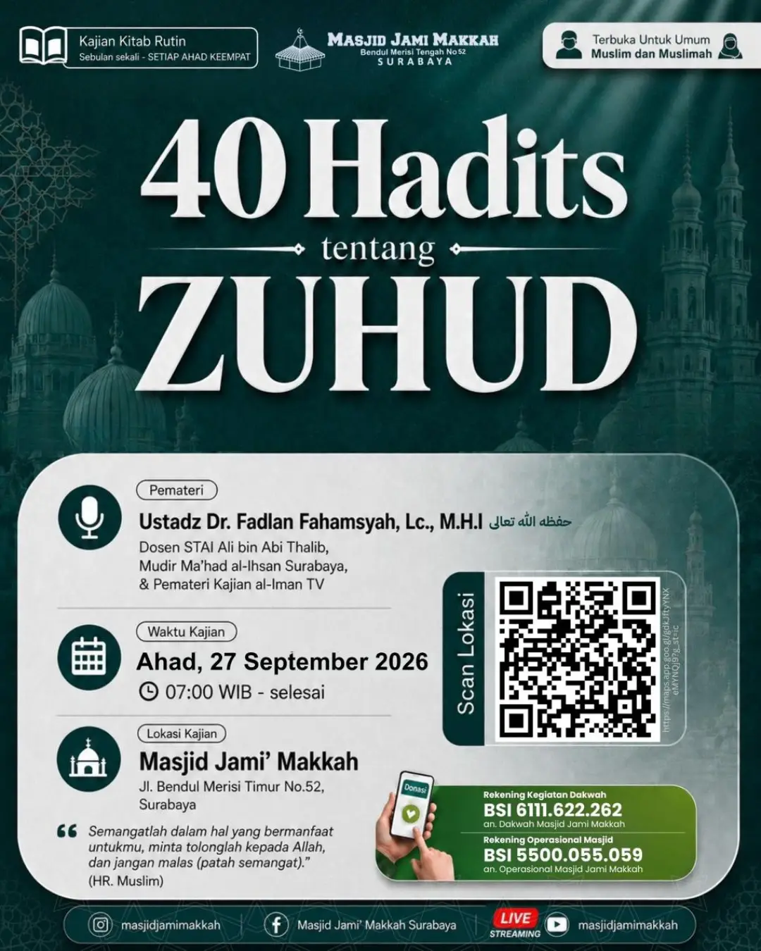 40 Hadits tentang Zuhud