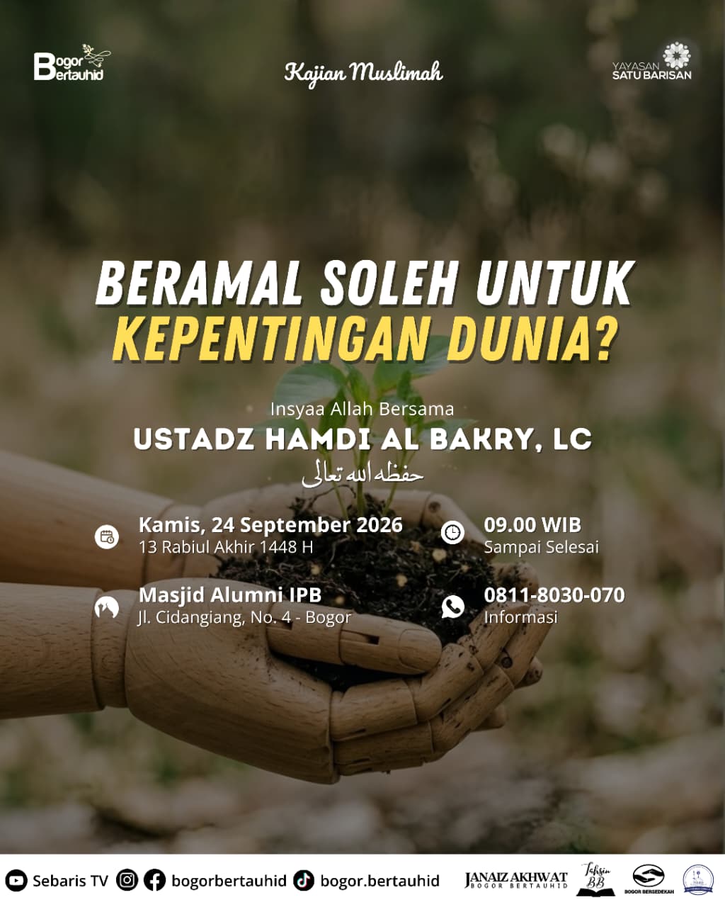 Beramal Soleh Untuk Kepentingan Dunia?