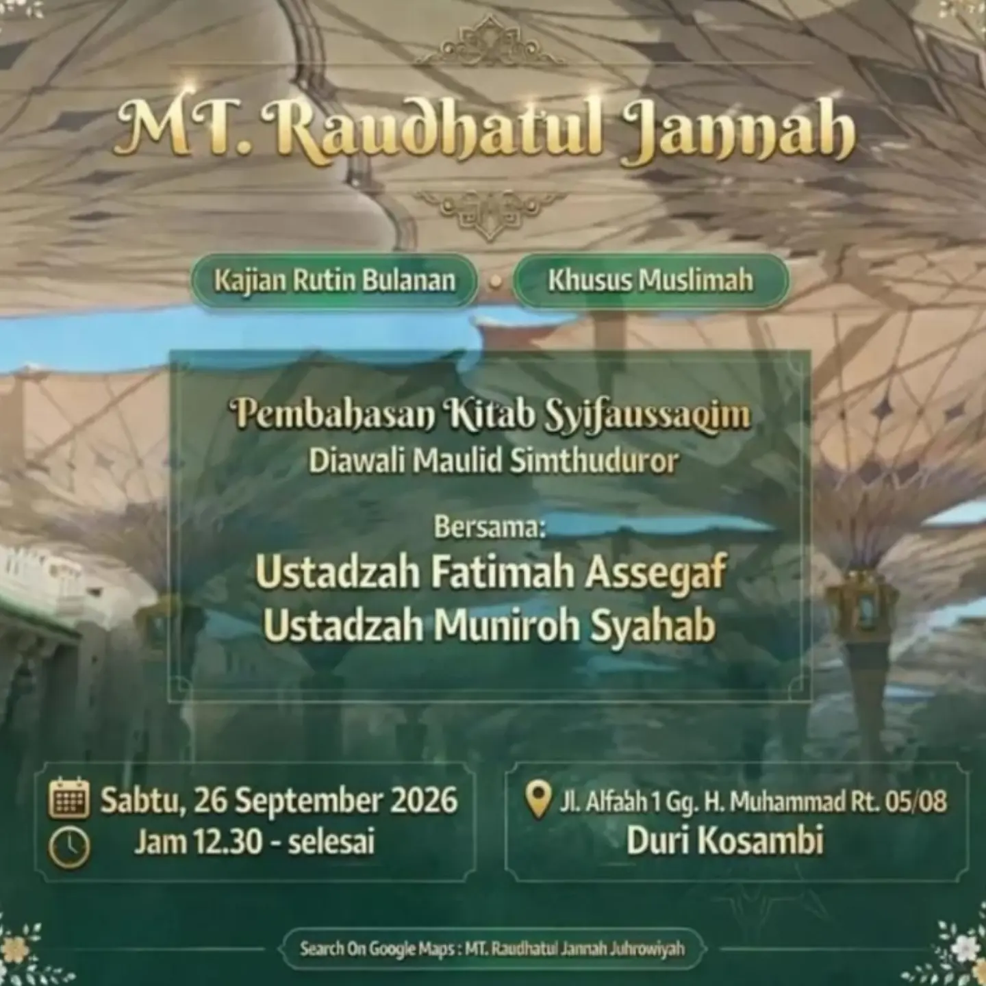 Jadwal Kajian Muslimah