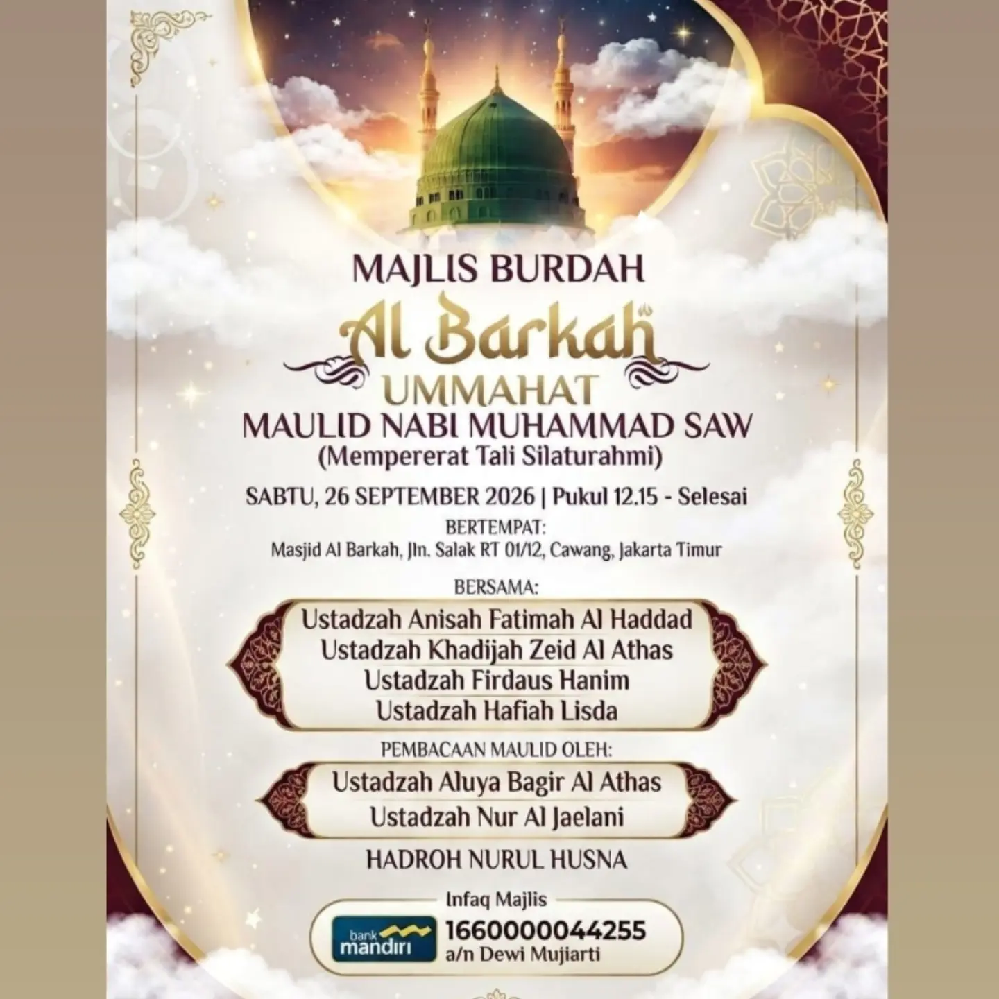 Majlis Burdah Al Barkah Ummmah