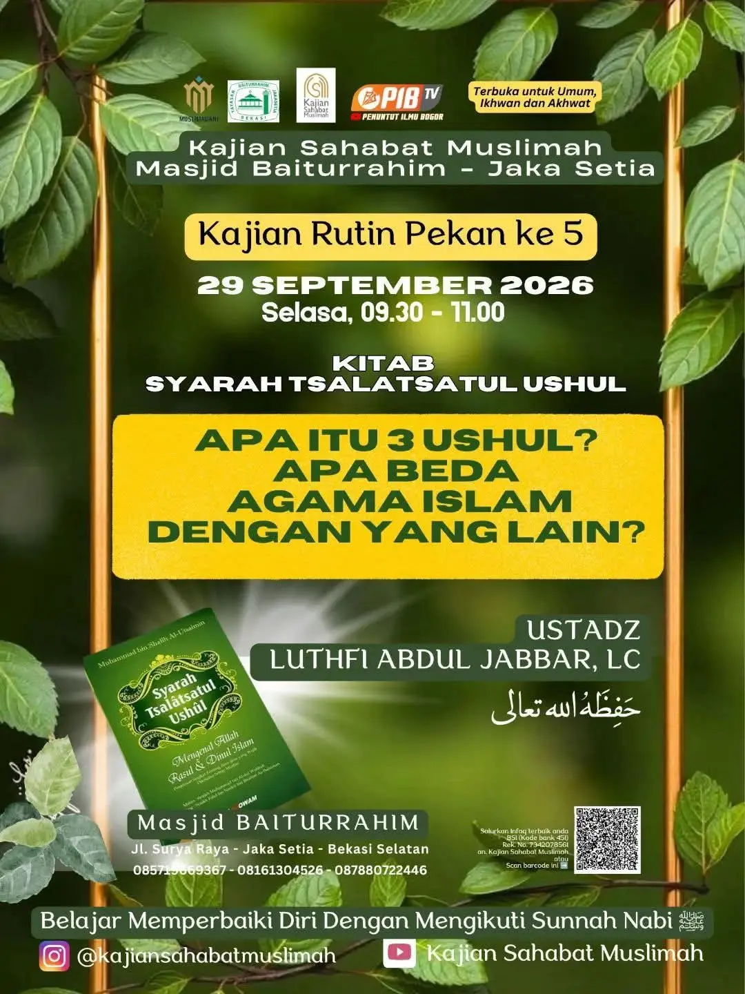 APA ITU 3 USHUL? APA BEDA AGAMA ISLAM DENGAN YANG LAIN?