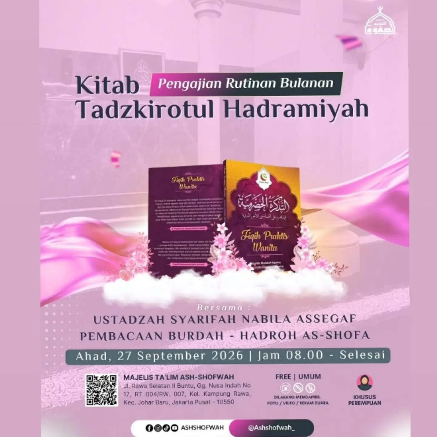 Kitab Pengajian Rutinan Bulanan Tadzkirotul Hadramiyah