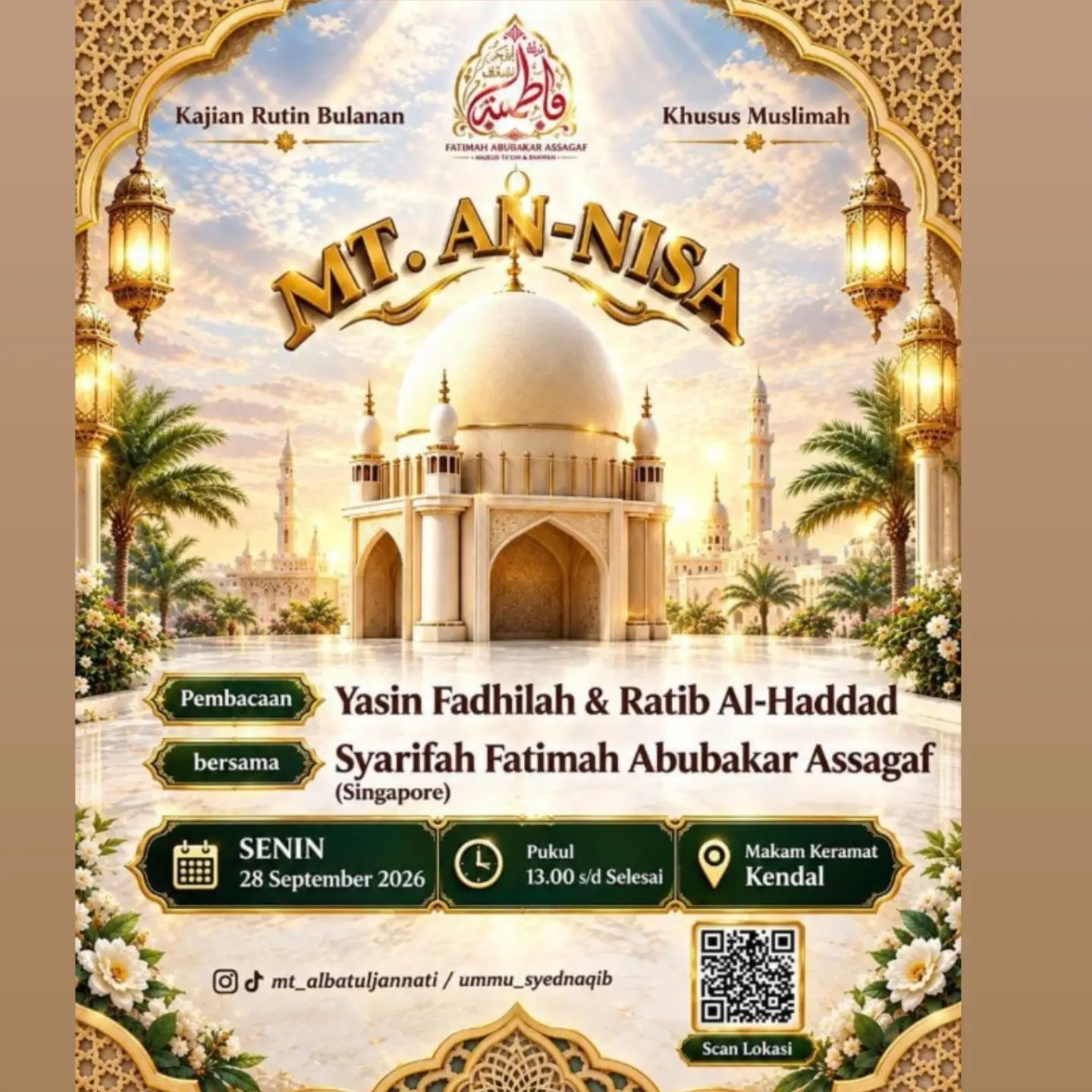 Kajiian Rutin Bulanan Khusus Muslimah
