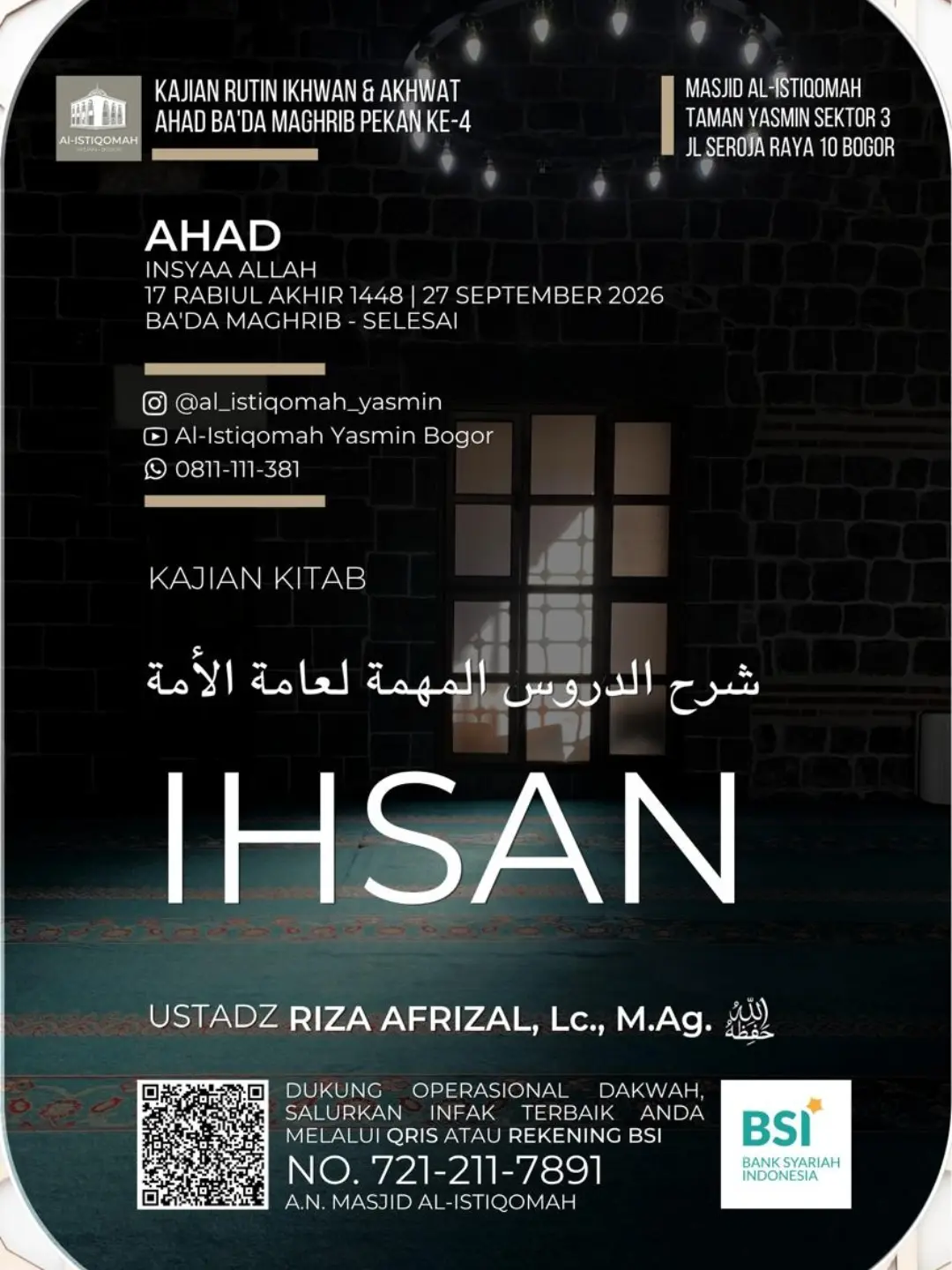 KAJIAN KITAB IHSAN