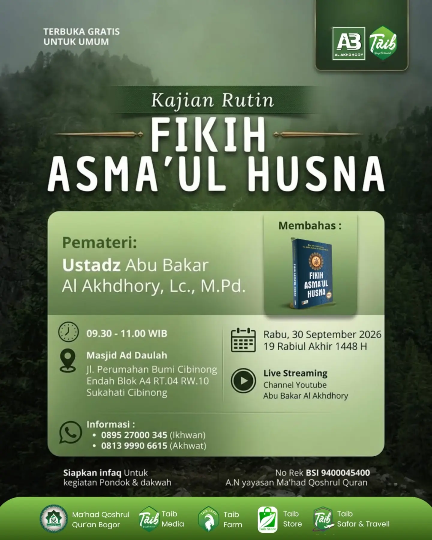 Kajian Rutin – FIKIH ASMA’UL HUSNA