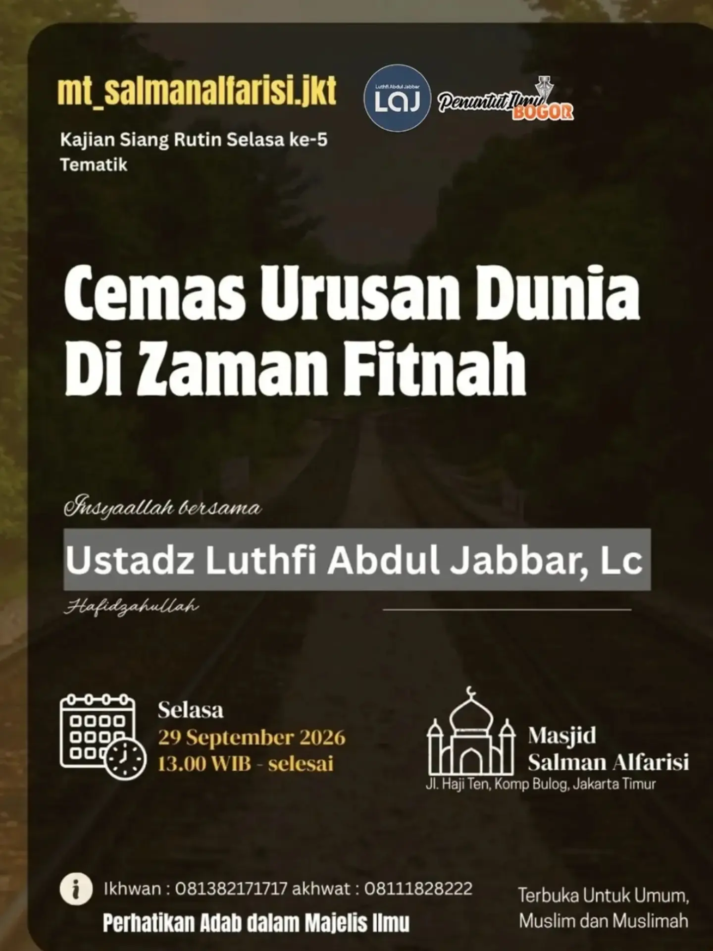 Cemas Urusan Dunia Di Zaman Fitnah