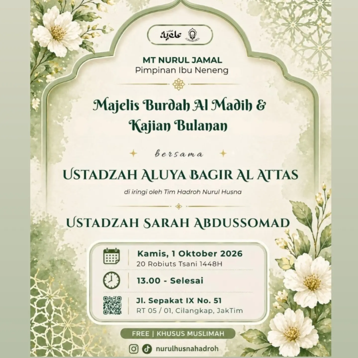 Majelis Burdah Al Madih & Kajian Bulanan