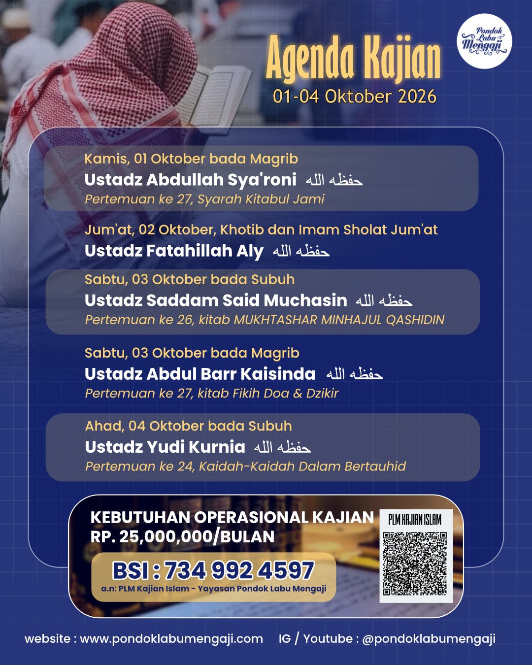 Agenda Kajian Oktober 2026
