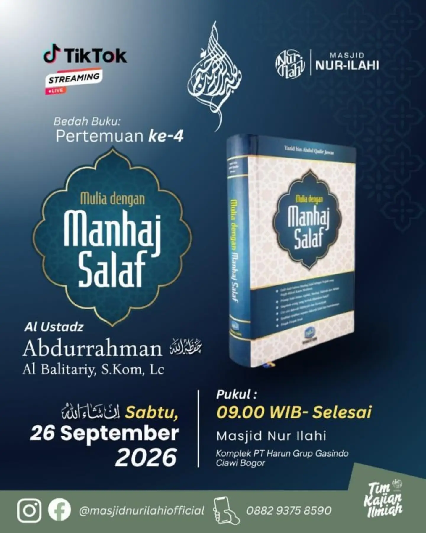 Bedah Buku: Pertemuan ke-4 Mulia dengan Manhaj Salaf