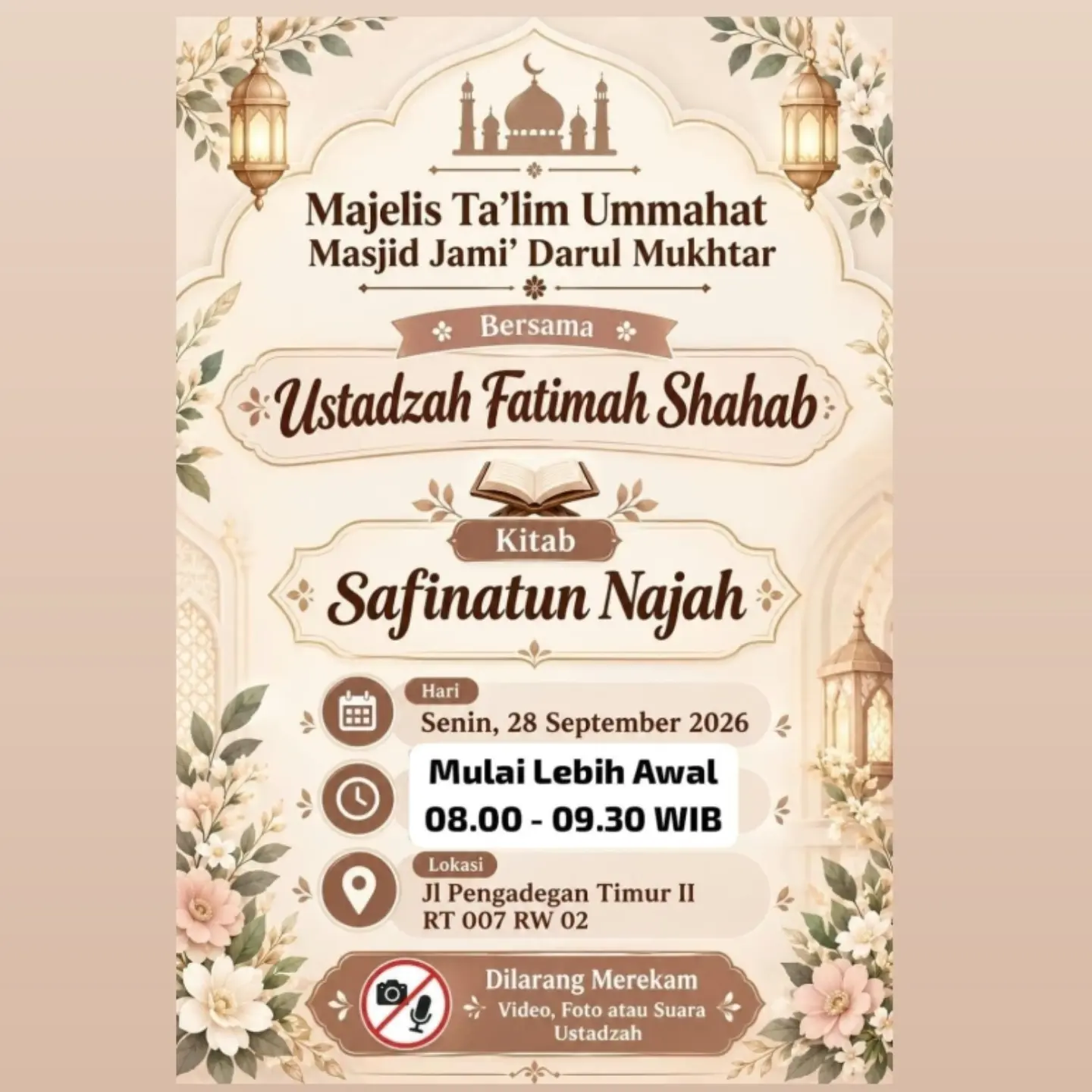 Majelis Ta’lim Ummahat - Kitab Safinatun Najah