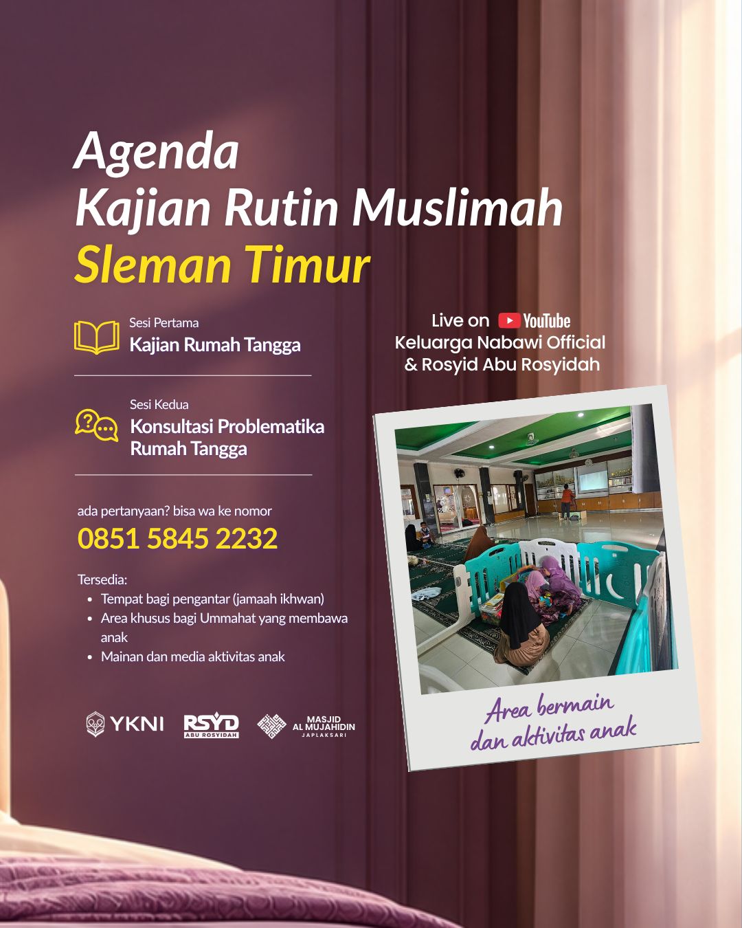 Agenda Kajian Rutin Muslimah Sleman Timur