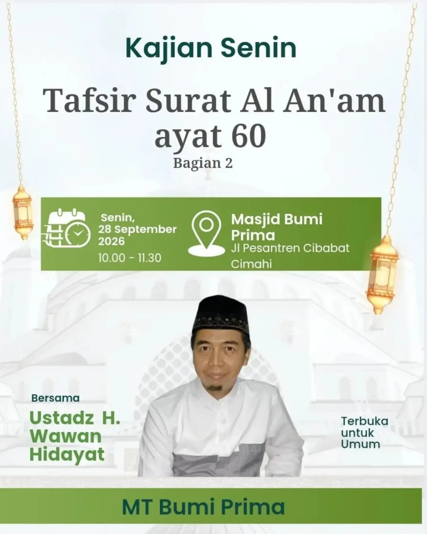 Kajian Senin: Tafsir Surat Al An'am ayat 60 Bagian 2