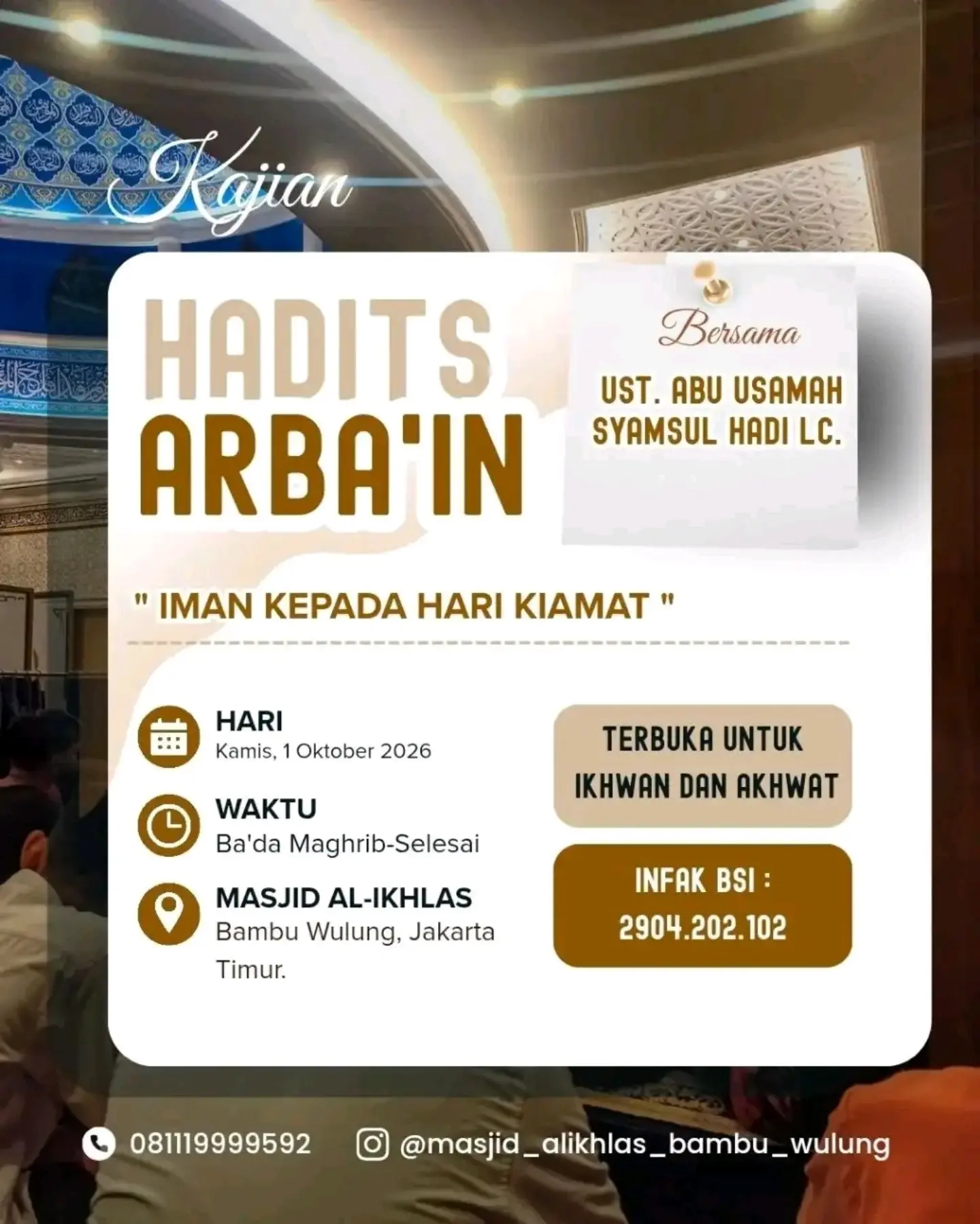 Kajian Rutin Ba'da Maghrib