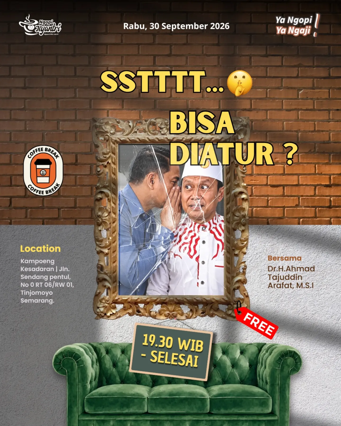 SSTTT... BISA DIATUR?