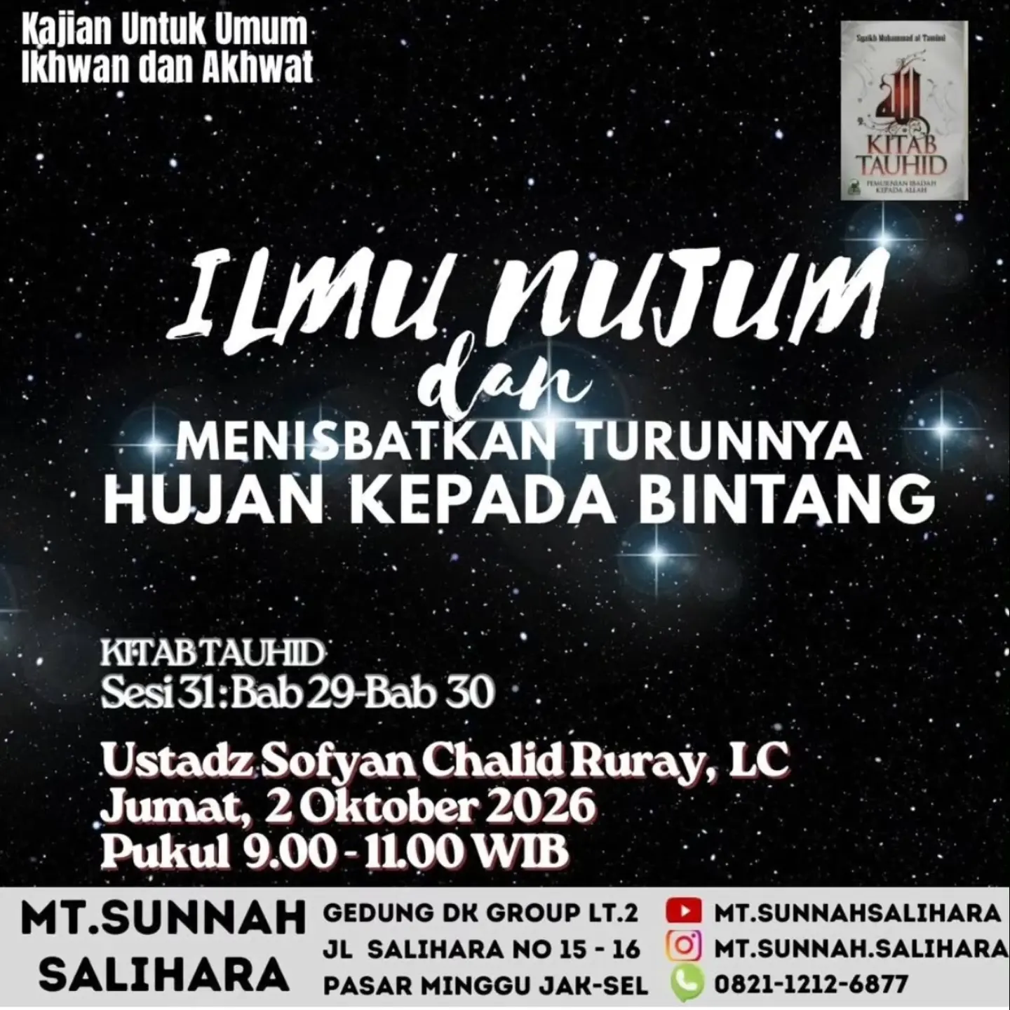 Ilmu Nujum dan Menisbatkan Turunnya Hujan Kepada Bintang