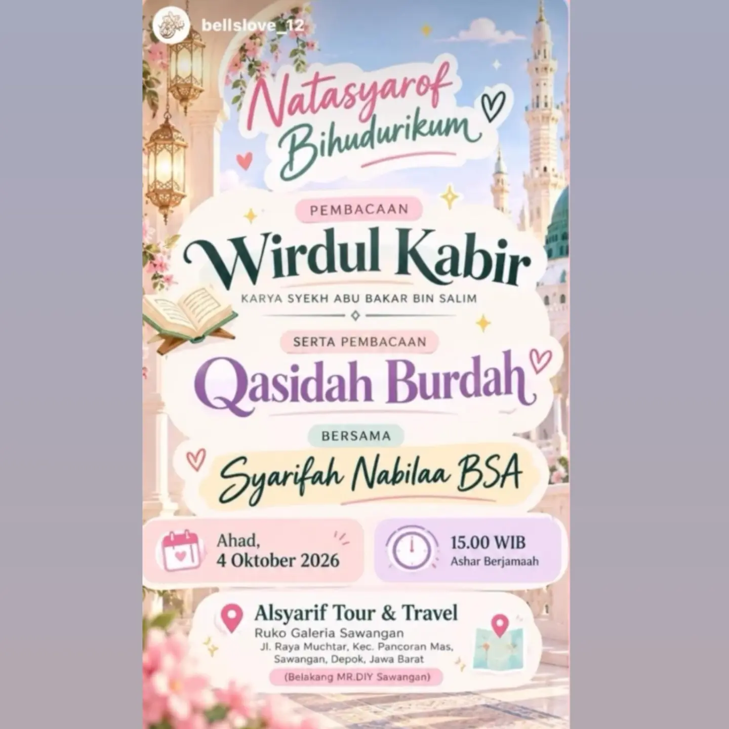 Pembacaan Wirdul Kabir dan Qasidah Burdah