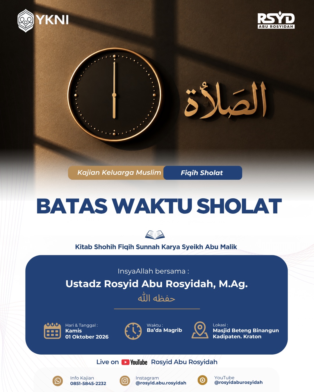 BATAS WAKTU SHOLAT